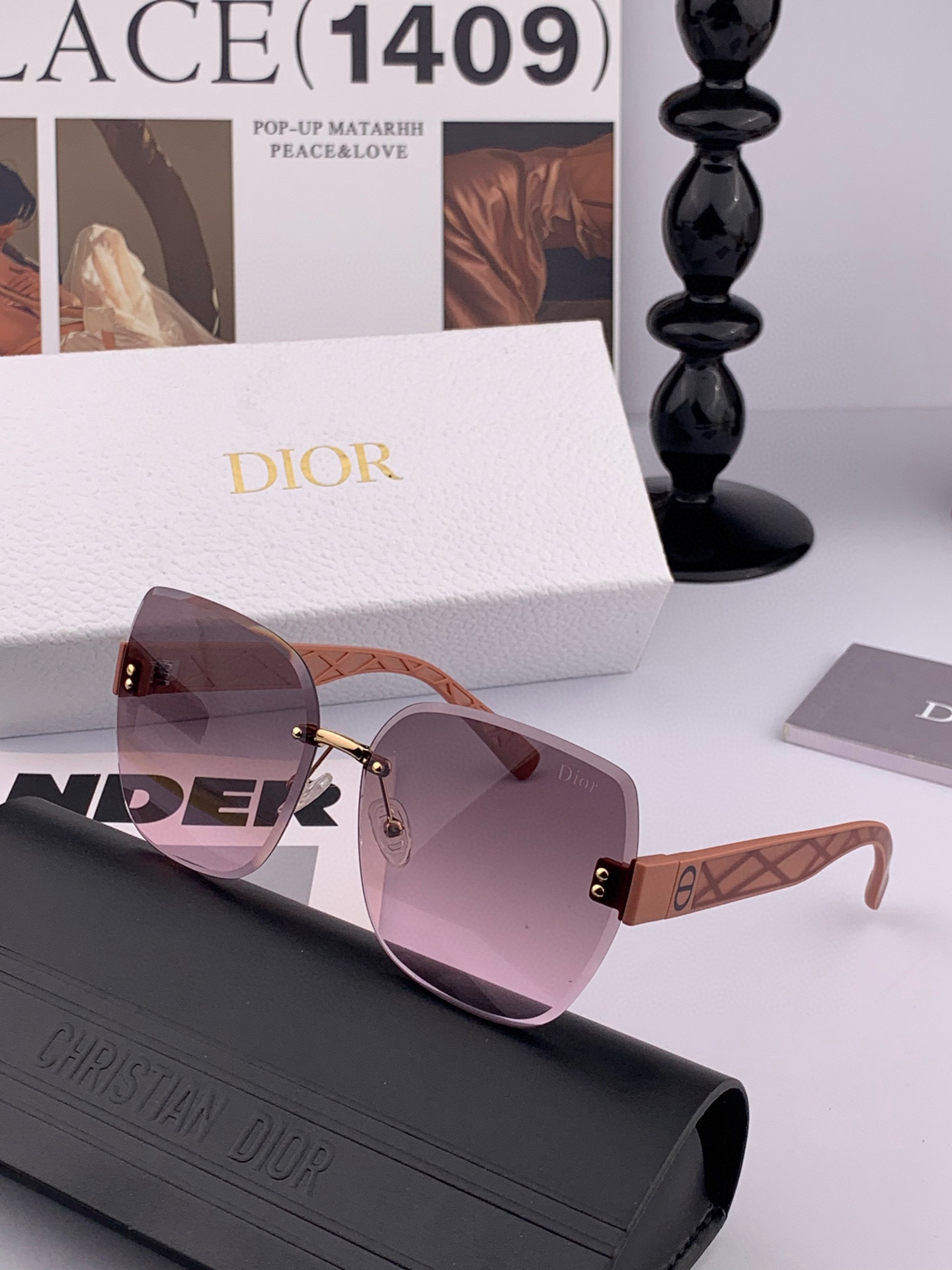  🔺 【DIOR-迪奥尼龙偏光太阳镜】2025开春新款 潮流爆款 时尚方框偏光太阳镜 高品质 佩戴舒适 