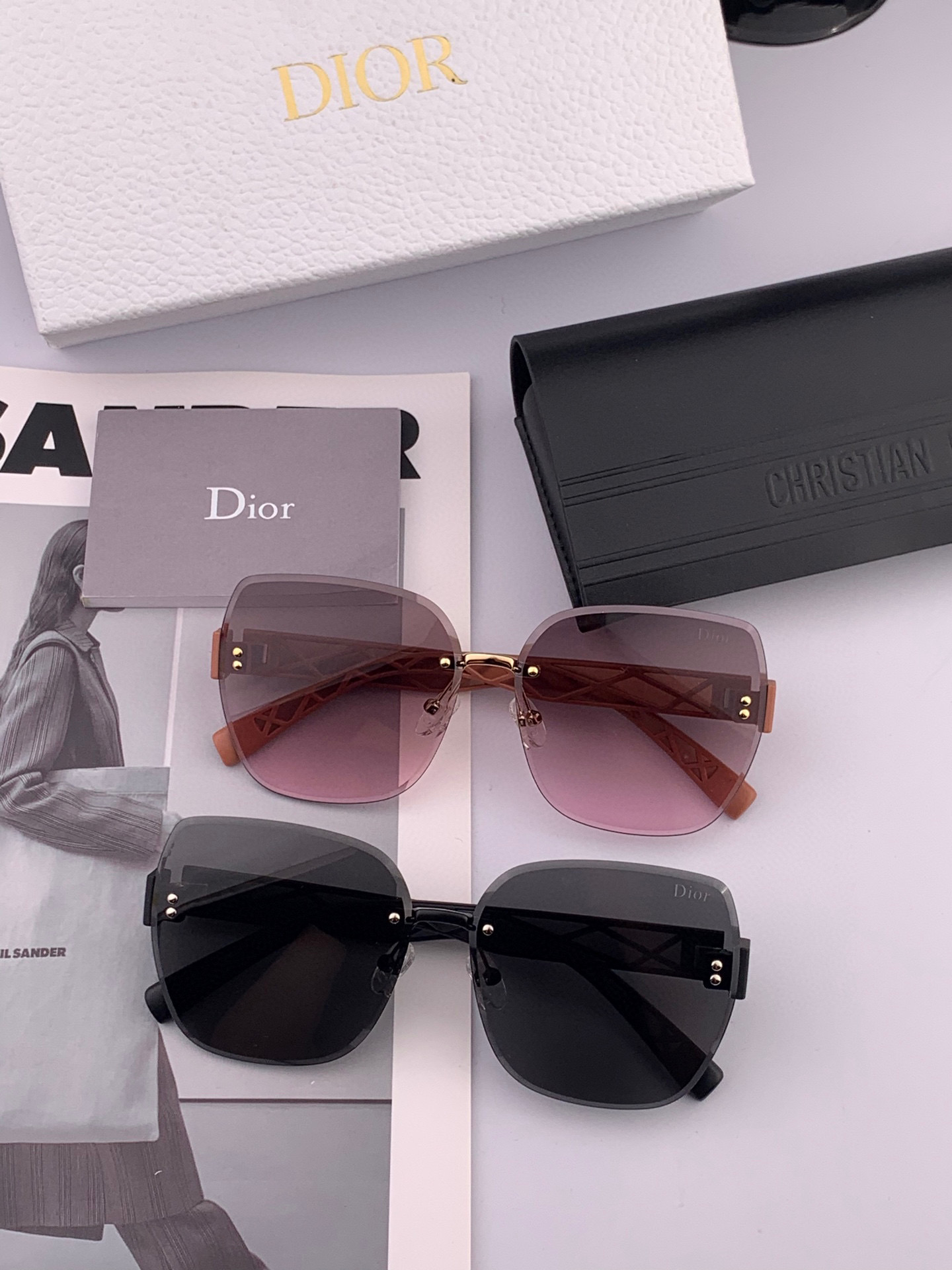 🔺 【DIOR-迪奥尼龙偏光太阳镜】2025开春新款 潮流爆款 时尚方框偏光太阳镜 高品质 佩戴舒适 