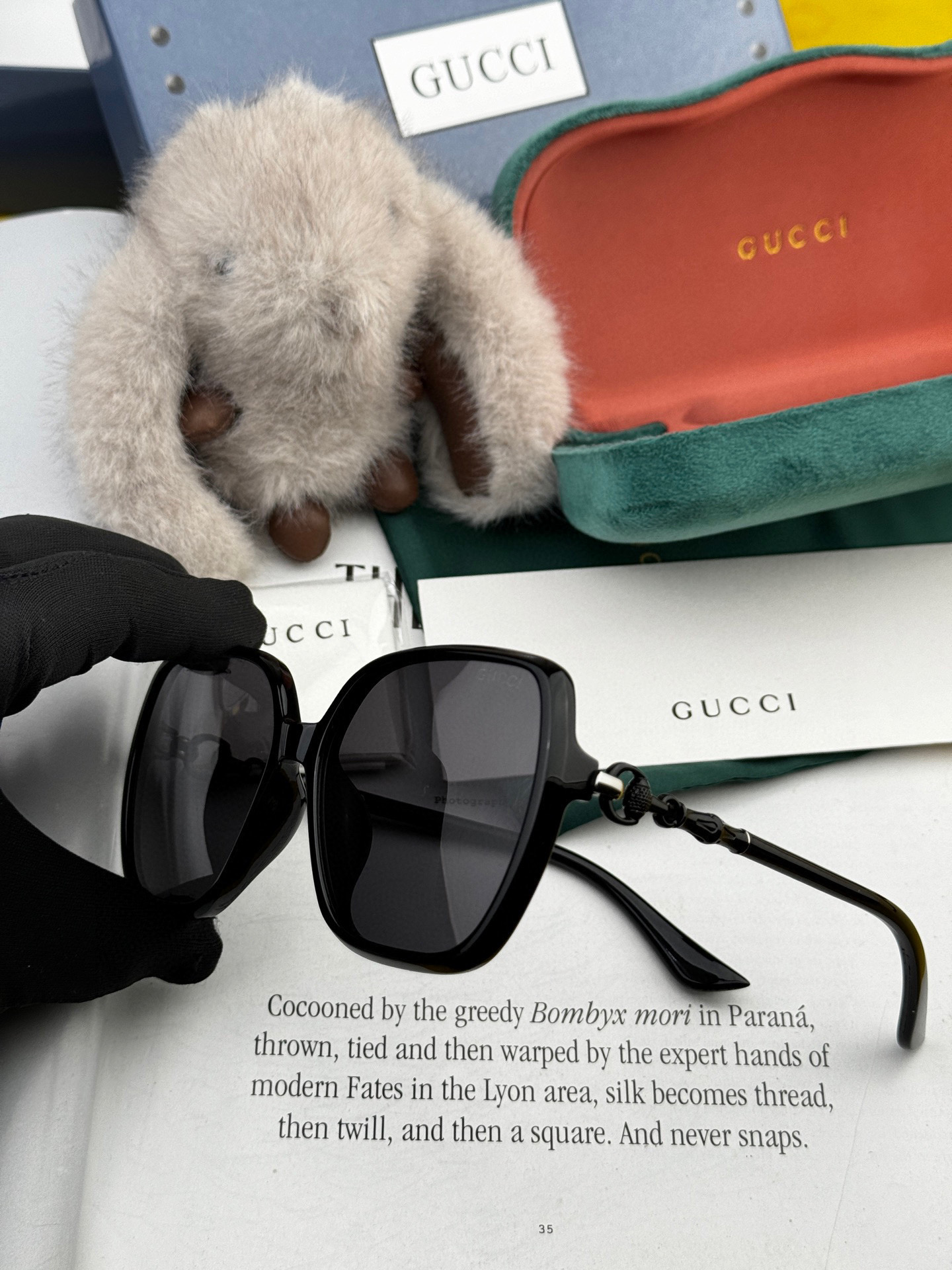 🔺Gucci🔻 古奇2025年新款太阳镜 精致优雅竹节设计 佩戴舒适值得推荐🔝🔝型号：G3612