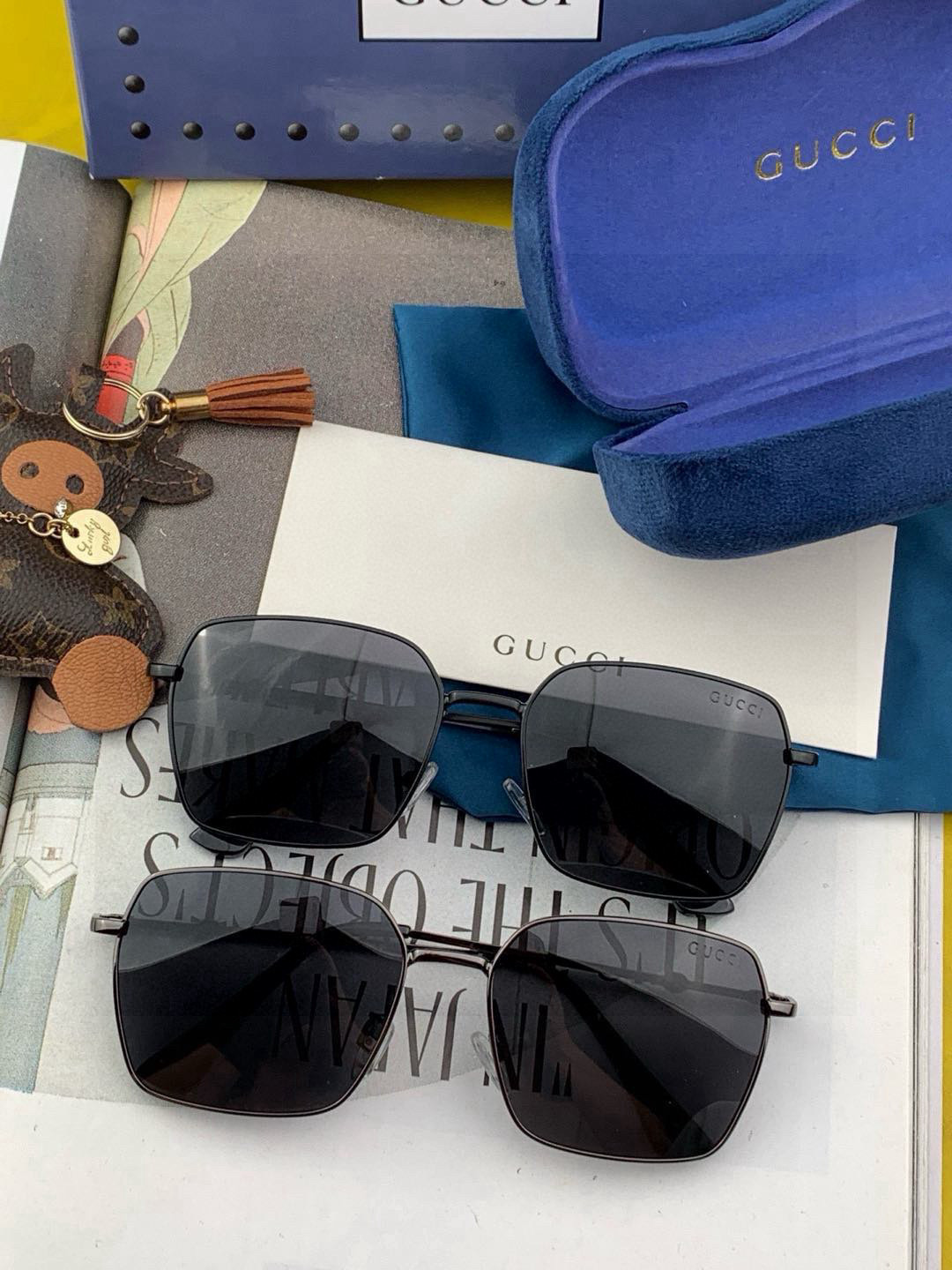   GUCCI-2025新款情侣款偏光太阳镜、完美品质，独特设计  适合各种脸型，‼️经典太阳镜 超个性