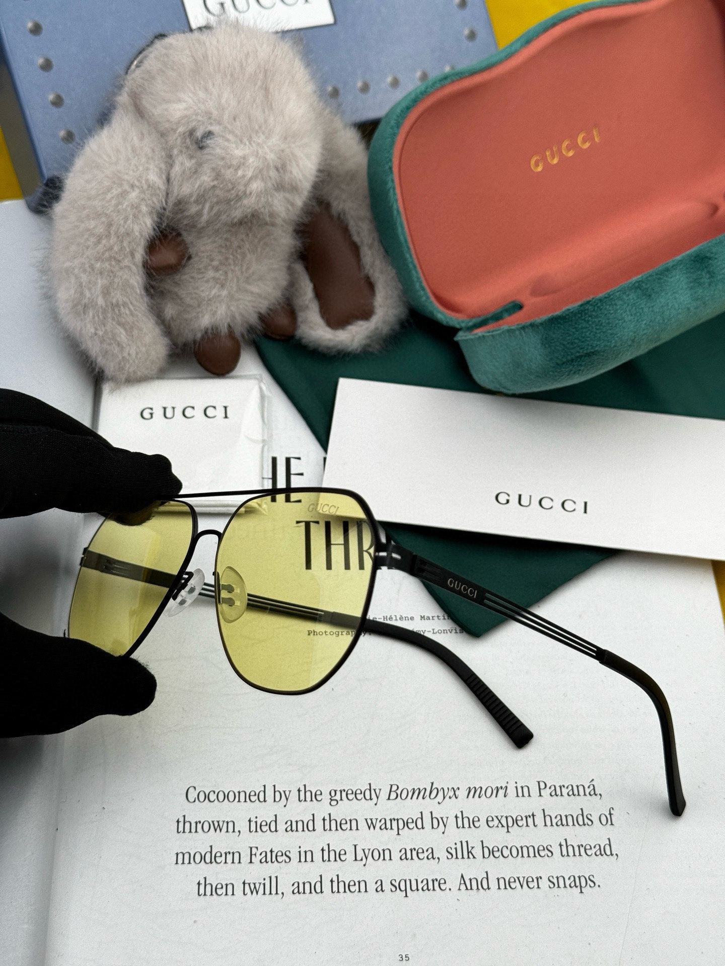 ♦️ GUCCI 2025新款男女情侣款太阳镜多边形墨镜iP电镀永不褪色 超轻超有弹性整幅眼镜无螺丝重要