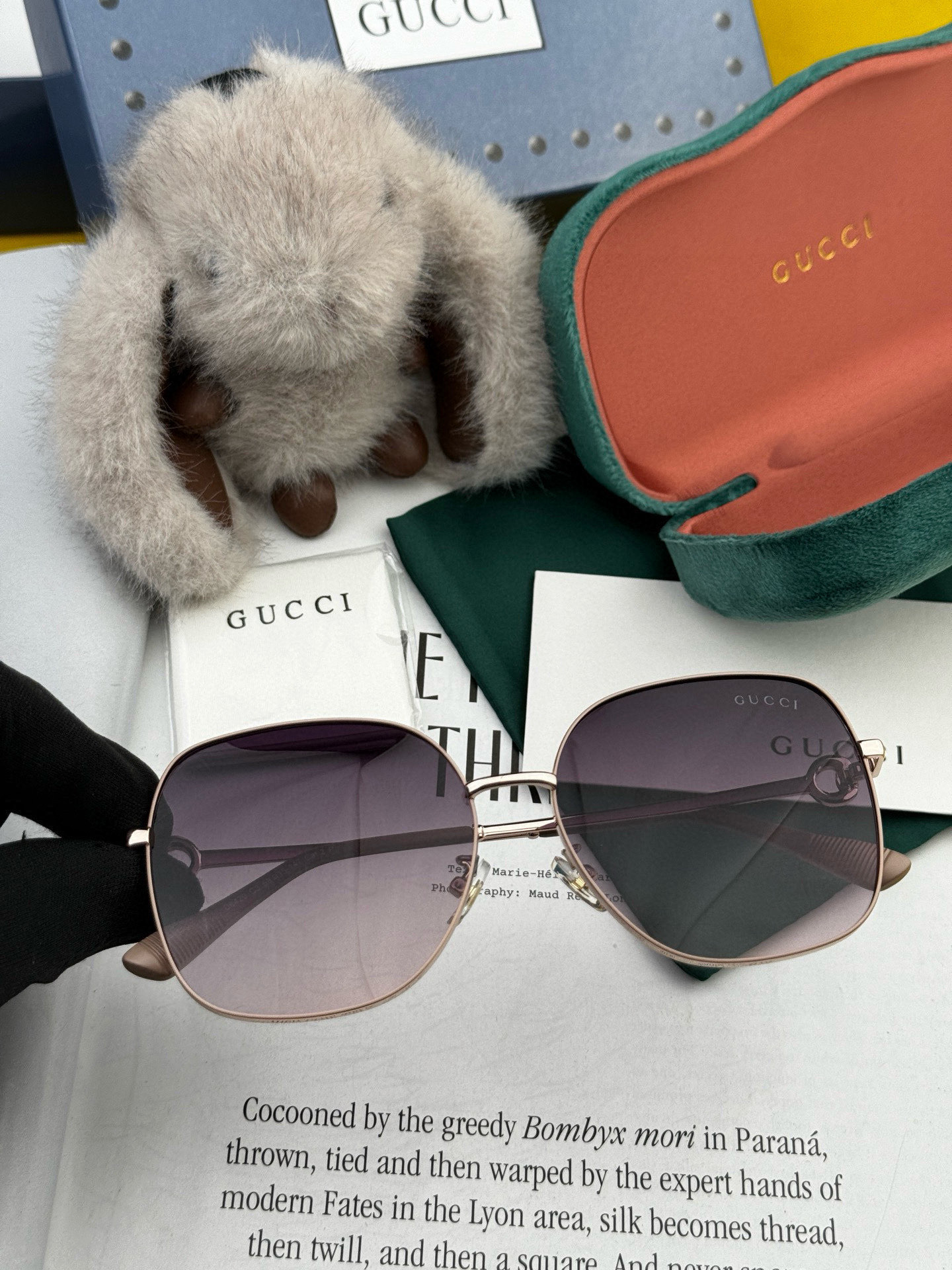  🔺 【GUCCI-偏光太阳镜】2025开春新款 潮流爆款 时尚圆框偏光太阳镜 高品质 佩戴舒适 网红潮