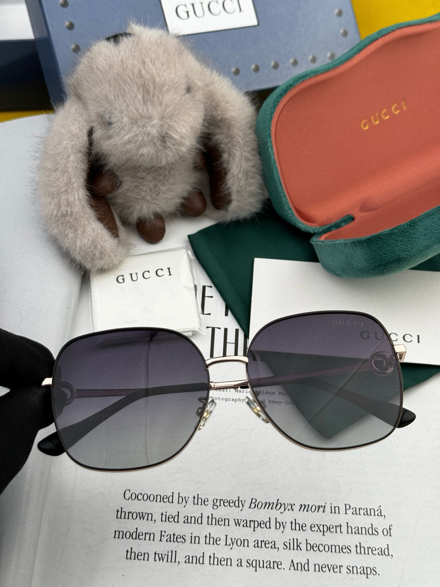  🔺 【GUCCI-偏光太阳镜】2025开春新款 潮流爆款 时尚圆框偏光太阳镜 高品质 佩戴舒适 网红潮