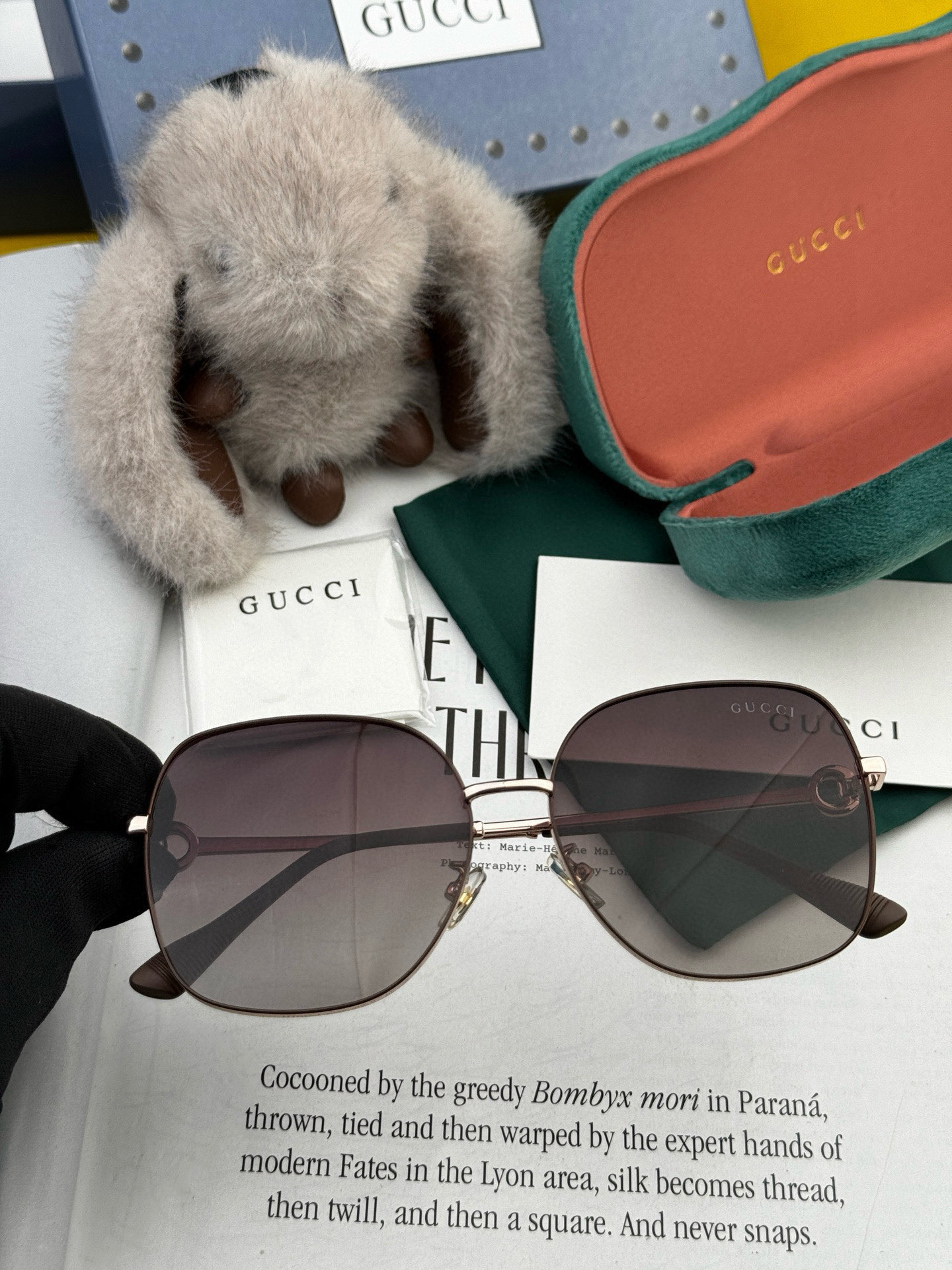  🔺 【GUCCI-偏光太阳镜】2025开春新款 潮流爆款 时尚圆框偏光太阳镜 高品质 佩戴舒适 网红潮
