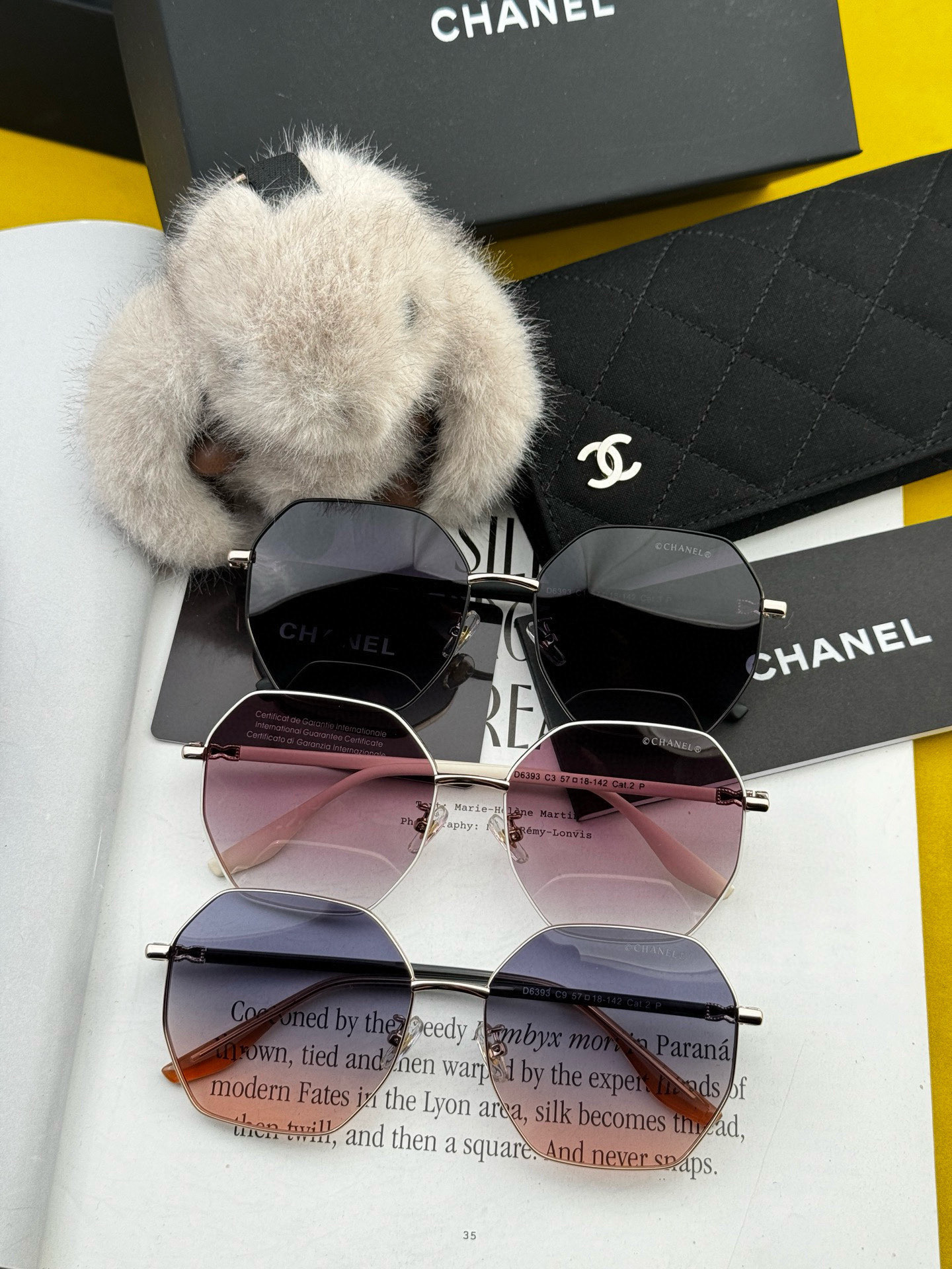  【CHANEL】香奈儿 2025新款山茶花潮流爆款 时尚圆框高清偏光太阳镜 佩戴舒适 网红潮款墨镜  