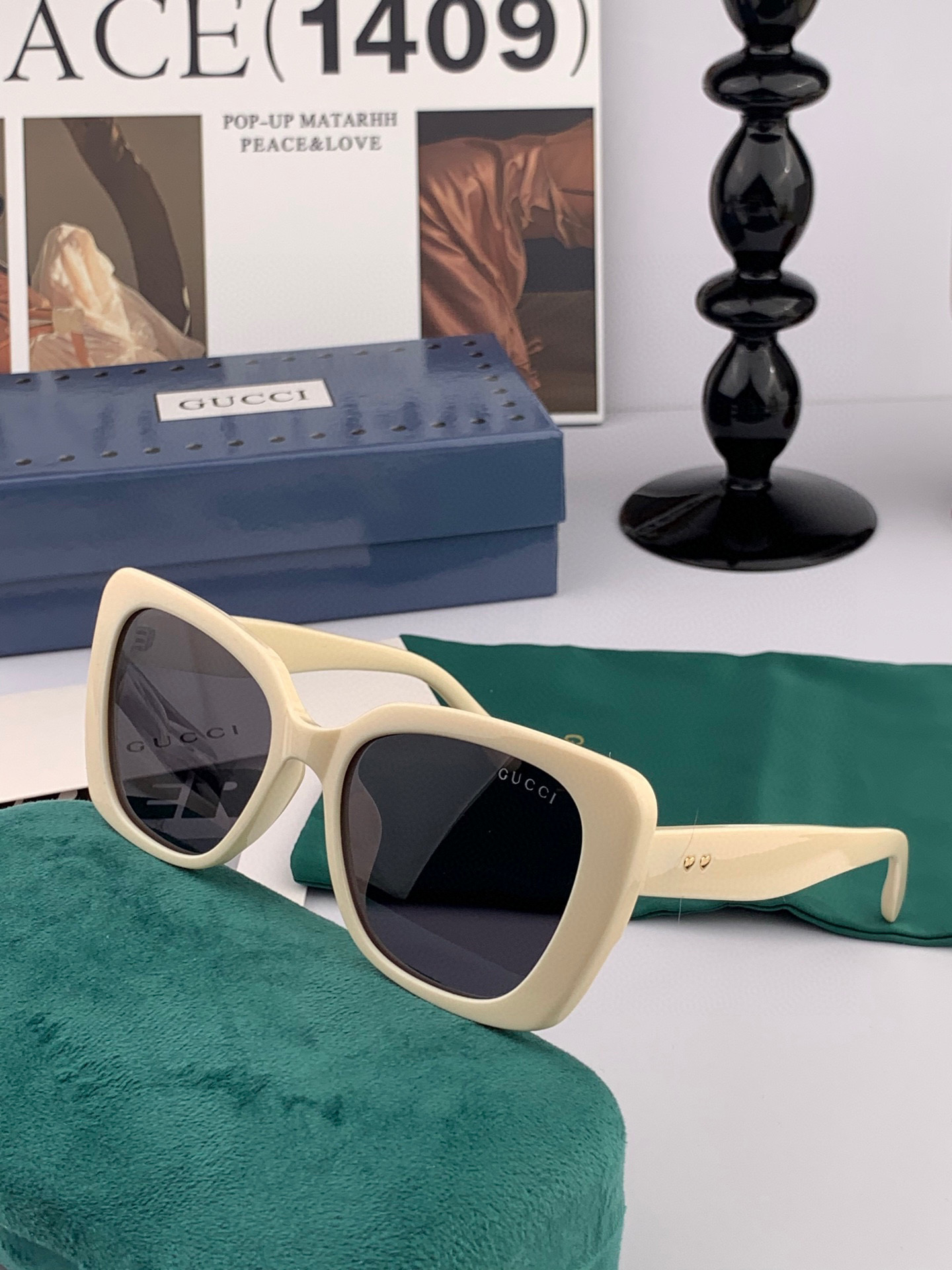  🔺GUCCI🔻古驰 GG圆框太阳镜 完美品质 🎓独特设计  适合各种脸型 亮相时装周 超时尚百搭 实物