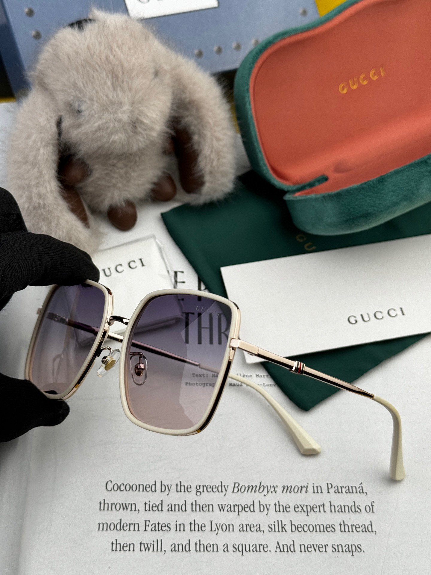  🔺 【GUCCI-偏光太阳镜】2025开春新款 潮流爆款 时尚圆框偏光太阳镜 高品质 佩戴舒适 网红潮