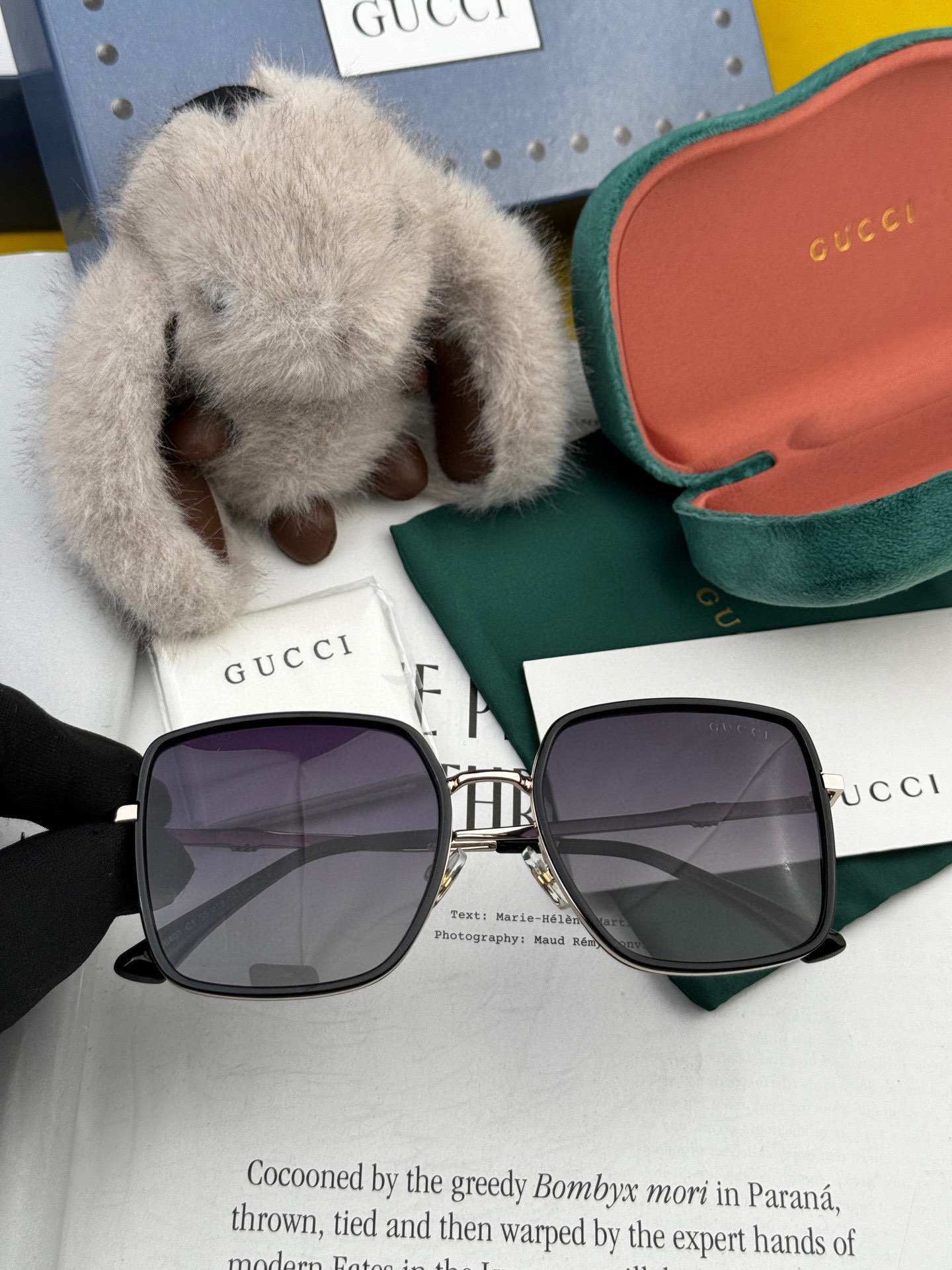  🔺 【GUCCI-偏光太阳镜】2025开春新款 潮流爆款 时尚圆框偏光太阳镜 高品质 佩戴舒适 网红潮