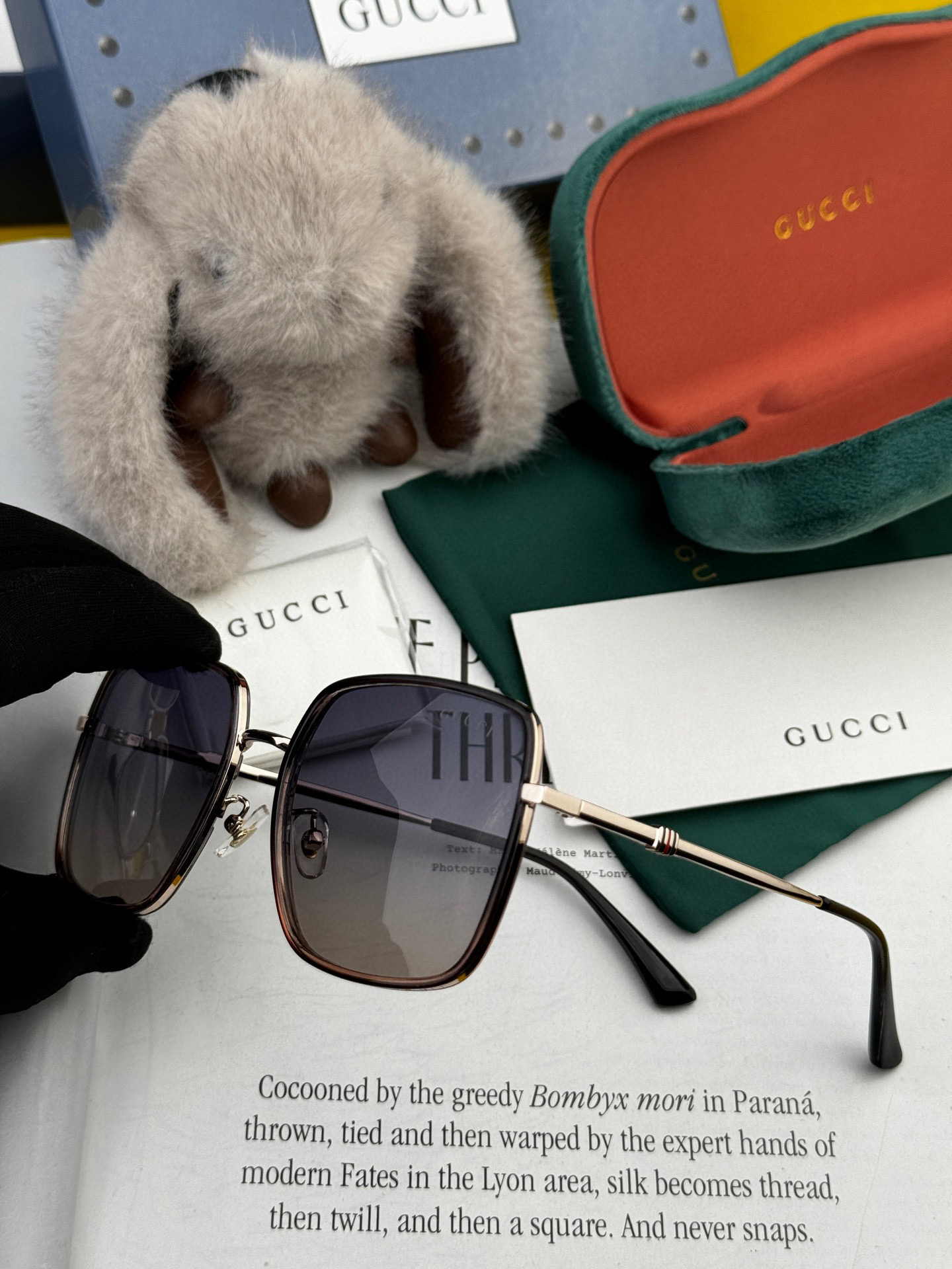  🔺 【GUCCI-偏光太阳镜】2025开春新款 潮流爆款 时尚圆框偏光太阳镜 高品质 佩戴舒适 网红潮