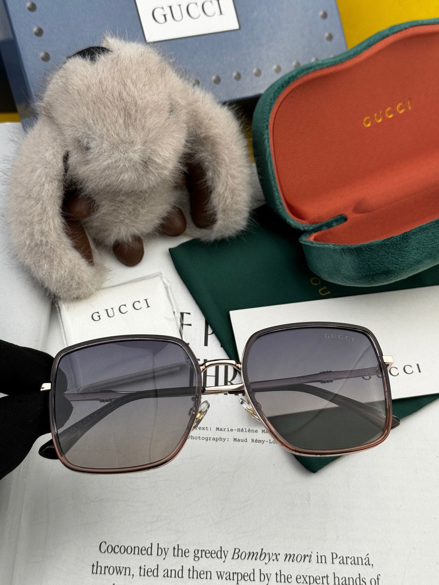  🔺 【GUCCI-偏光太阳镜】2025开春新款 潮流爆款 时尚圆框偏光太阳镜 高品质 佩戴舒适 网红潮