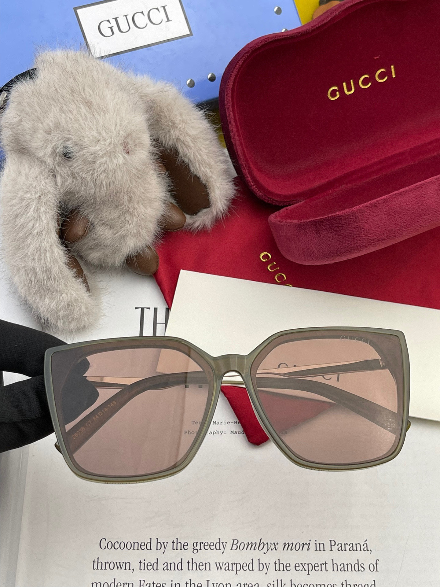 🔺 【GUCCI】2025开春新款 潮流爆款 时尚方框偏光太阳镜 高品质 佩戴舒适 网红潮款墨镜 女士高