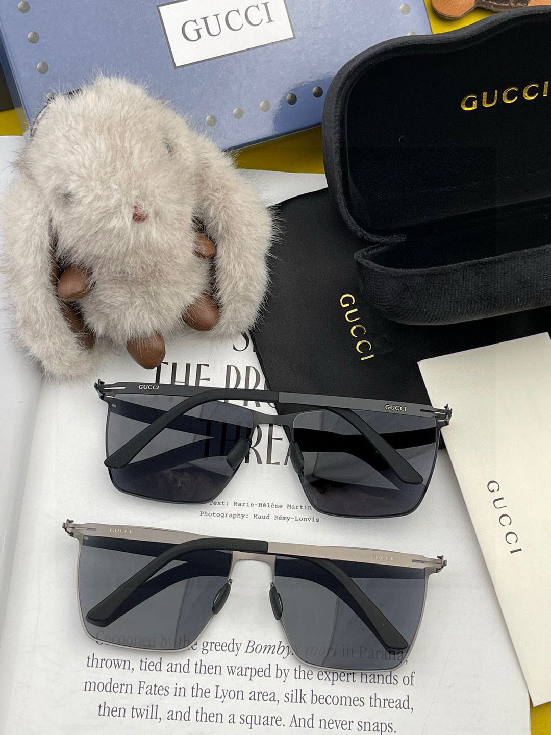 ♦️ GUCCI 2024新款男女情侣款太阳镜多边形墨镜iP电镀永不褪色 超轻超有弹性整幅眼镜无螺丝重要