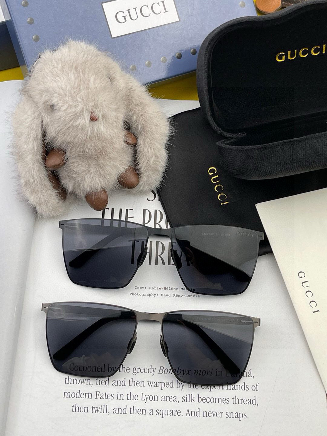 ♦️ GUCCI 2024新款男女情侣款太阳镜多边形墨镜iP电镀永不褪色 超轻超有弹性整幅眼镜无螺丝重要