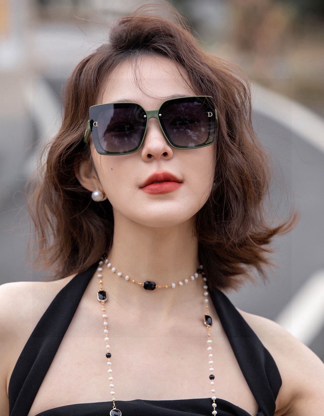   🔺 【DIOR-迪奥】2025开春新款 潮流爆款 时尚方框偏光太阳镜 高品质 佩戴舒适 网红潮款墨镜