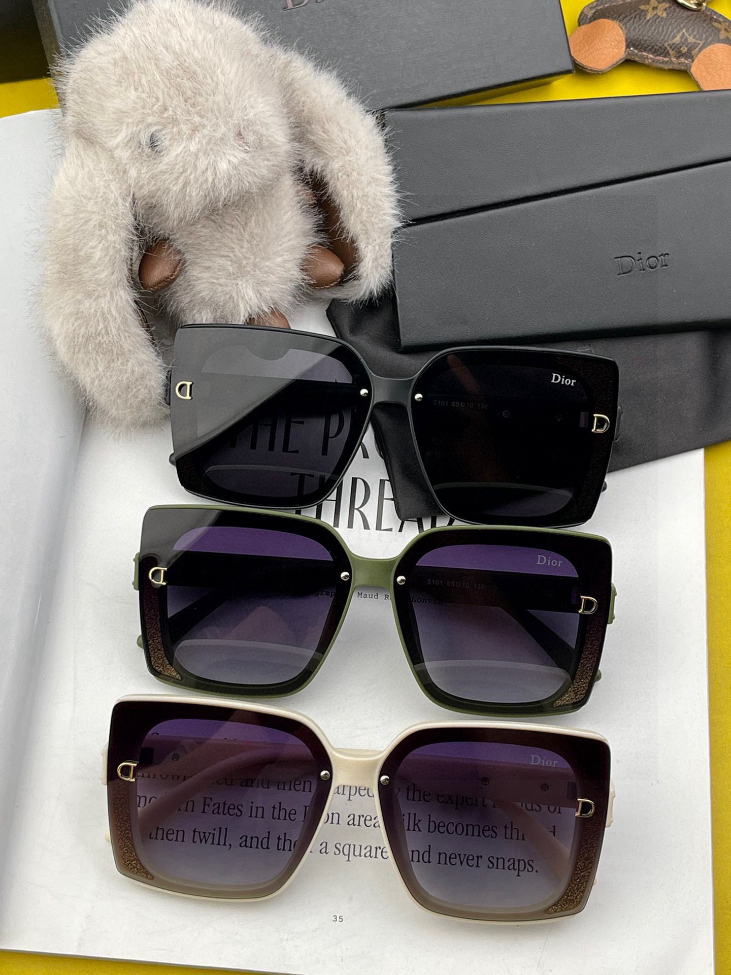   🔺 【DIOR-迪奥】2025开春新款 潮流爆款 时尚方框偏光太阳镜 高品质 佩戴舒适 网红潮款墨镜