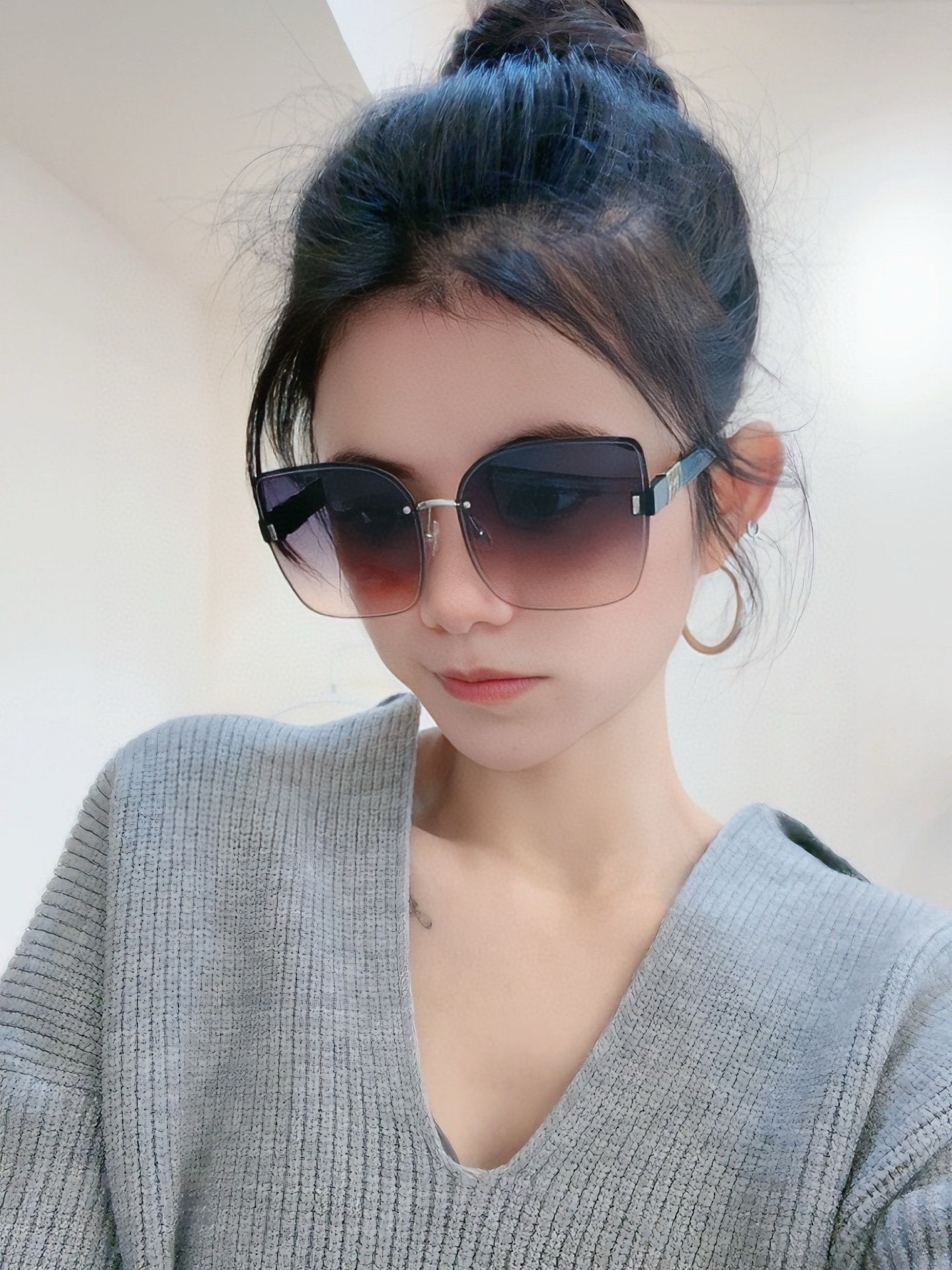 🔺 【DIOR-迪奥】2025开春新款 潮流爆款 时尚方框太阳镜 高品质 佩戴舒适 网红潮款墨镜 女士高