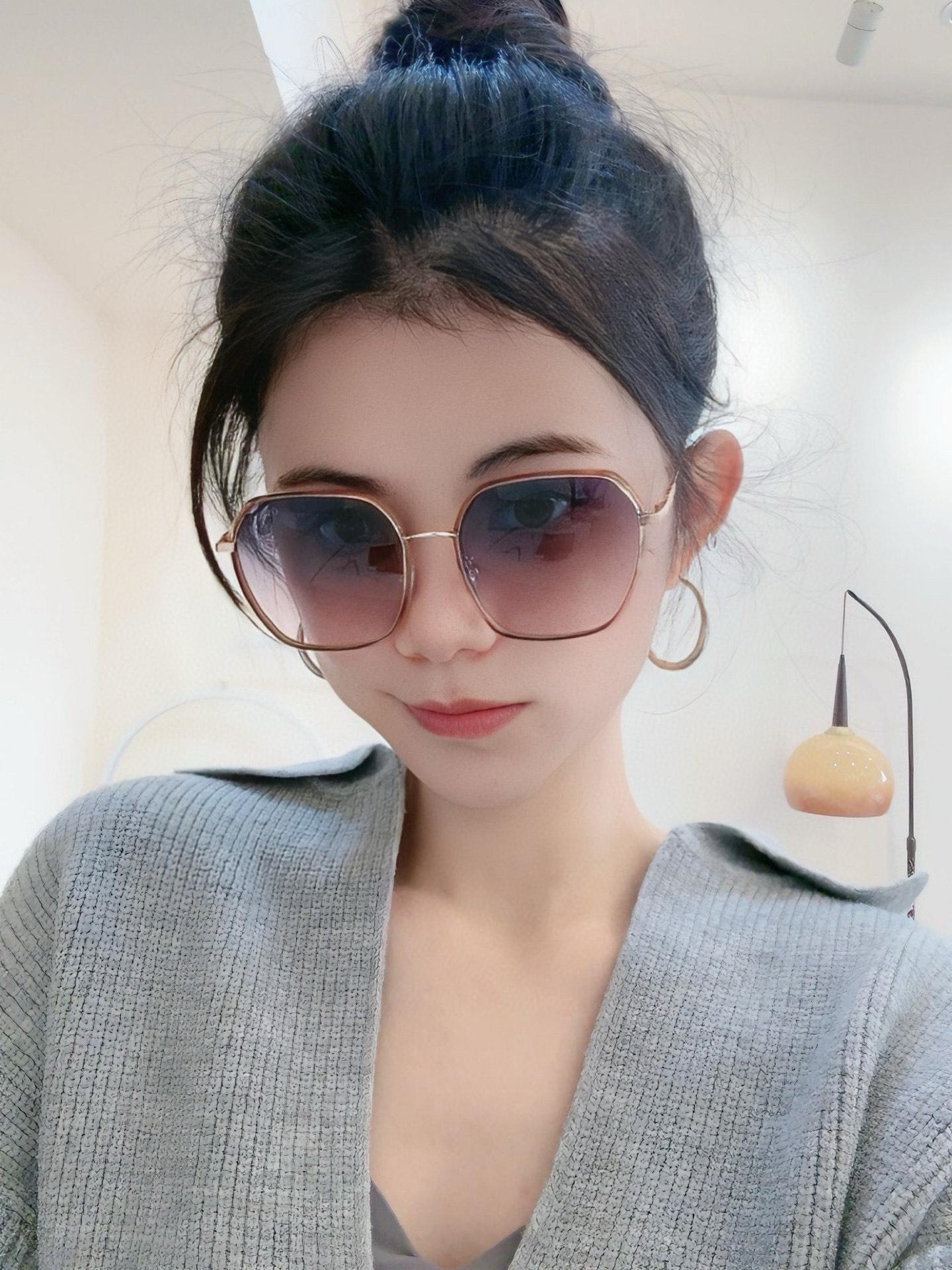 【偏光系列太阳镜】🎈原版出货GUCCI网红超爆款💙经典奢华全球风强酷亲亲 时尚圆框太阳镜得意 气质非凡😄