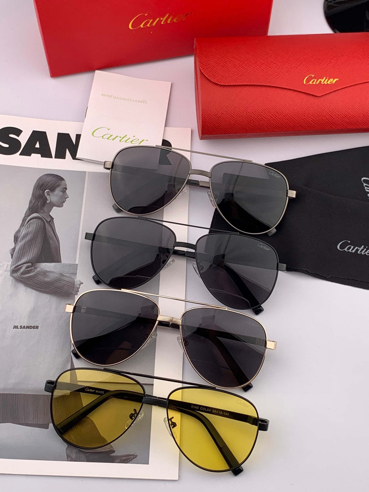  【Cartier  卡地亚】 👑男女款偏光墨镜  双色烤漆工艺  进口宝丽来偏光镜片   顶级做工彰显
