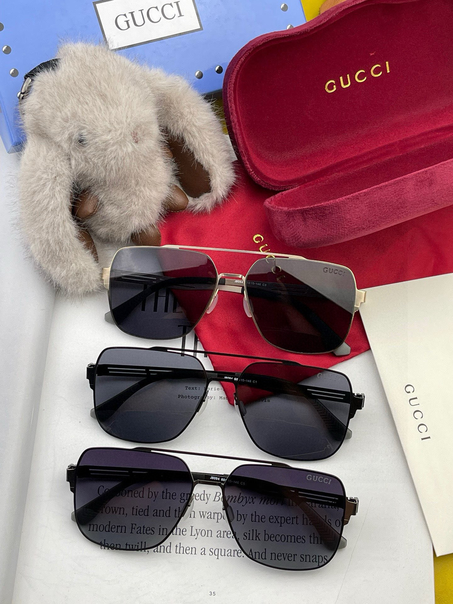 ♦️ GUCCI 2025新款男女情侣款太阳镜多边形墨镜iP电镀永不褪色 超轻超有弹性整幅眼镜无螺丝重要