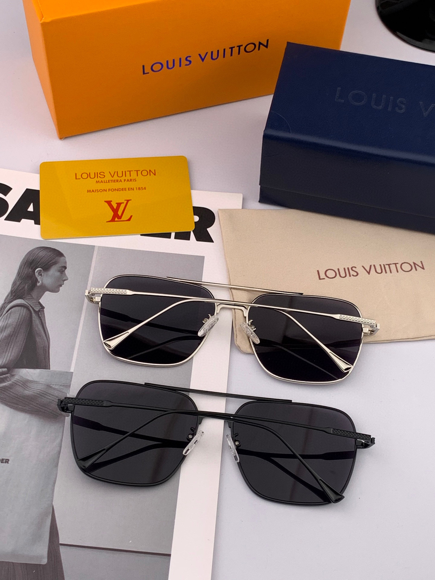 ♦️Lv 2025新款男女情侣款太阳镜 超轻超有弹性整幅眼镜 重要的是压不坏 高清镜片、精湛的工艺 原版