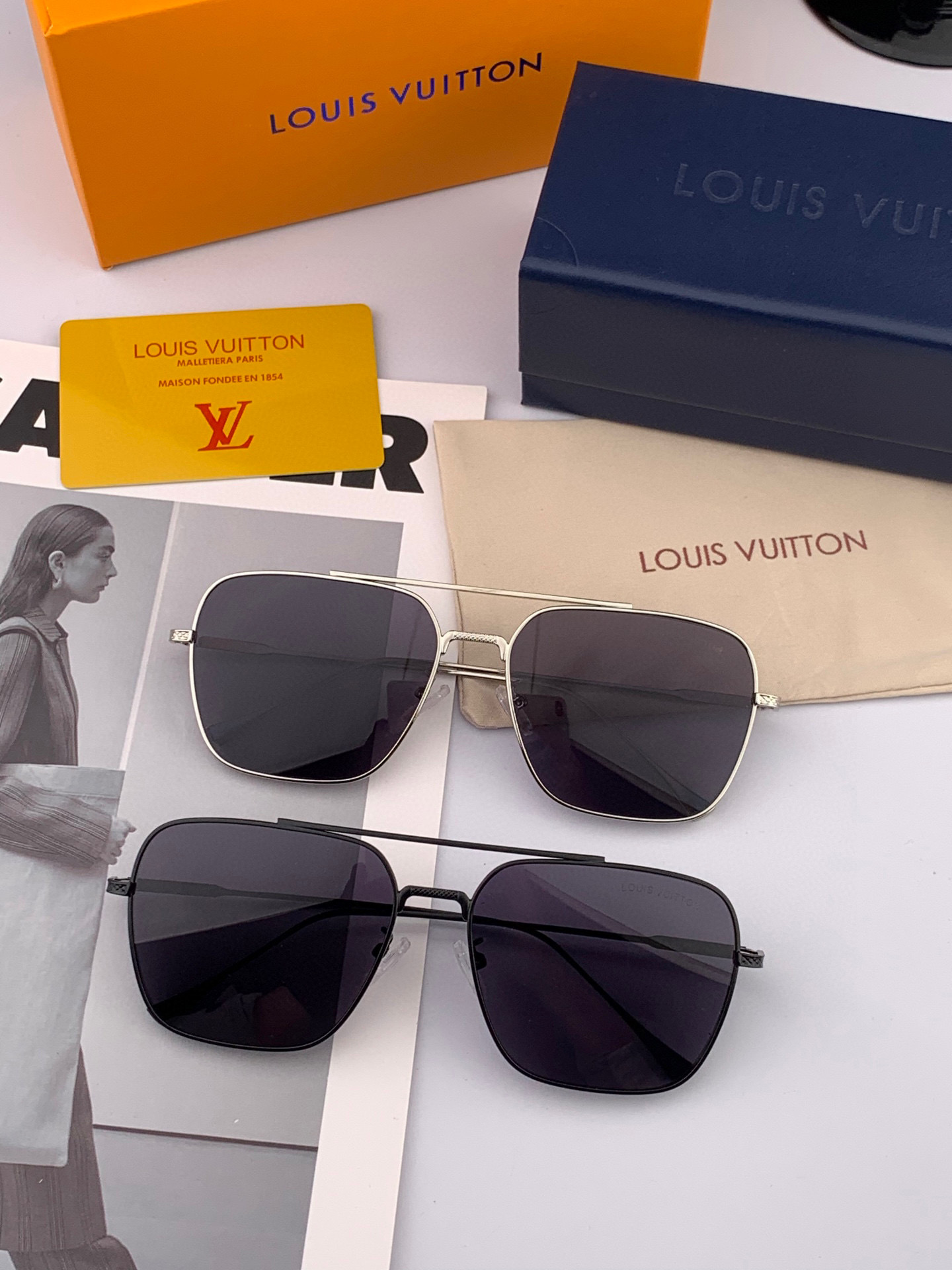 ♦️Lv 2025新款男女情侣款太阳镜 超轻超有弹性整幅眼镜 重要的是压不坏 高清镜片、精湛的工艺 原版
