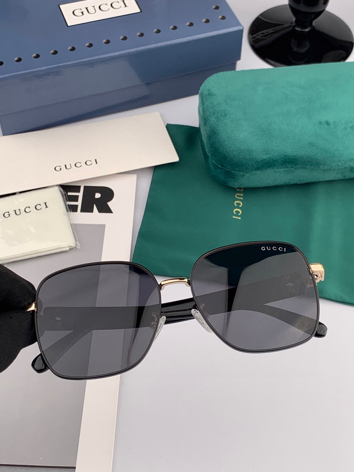  🔺GUCCI🔻古驰 GG圆框太阳镜 完美品质 🎓独特设计  适合各种脸型 亮相时装周 超时尚百搭 实物