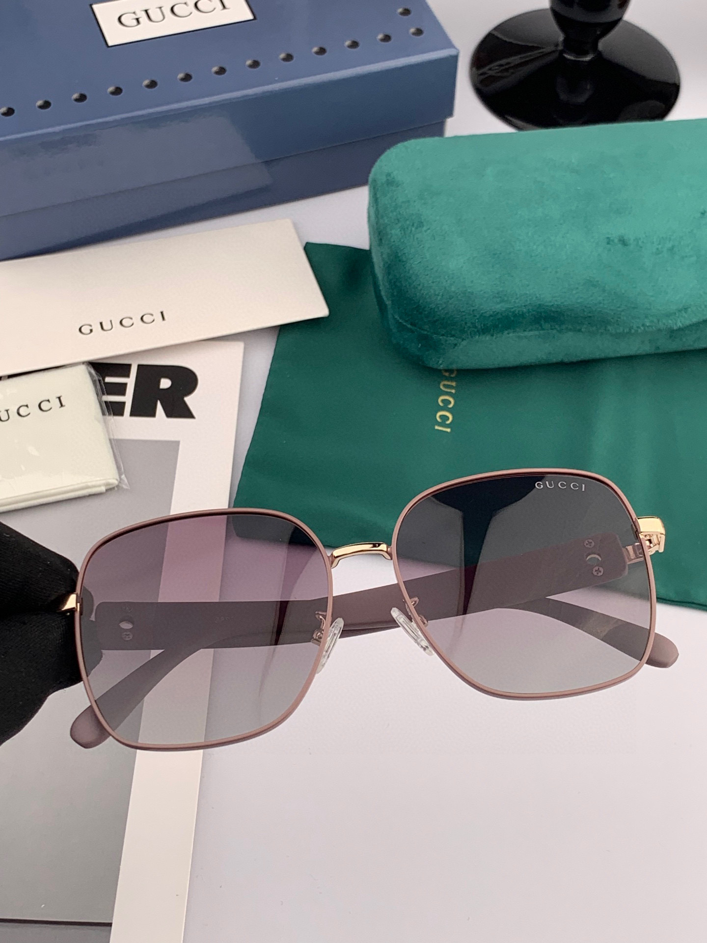  🔺GUCCI🔻古驰 GG圆框太阳镜 完美品质 🎓独特设计  适合各种脸型 亮相时装周 超时尚百搭 实物