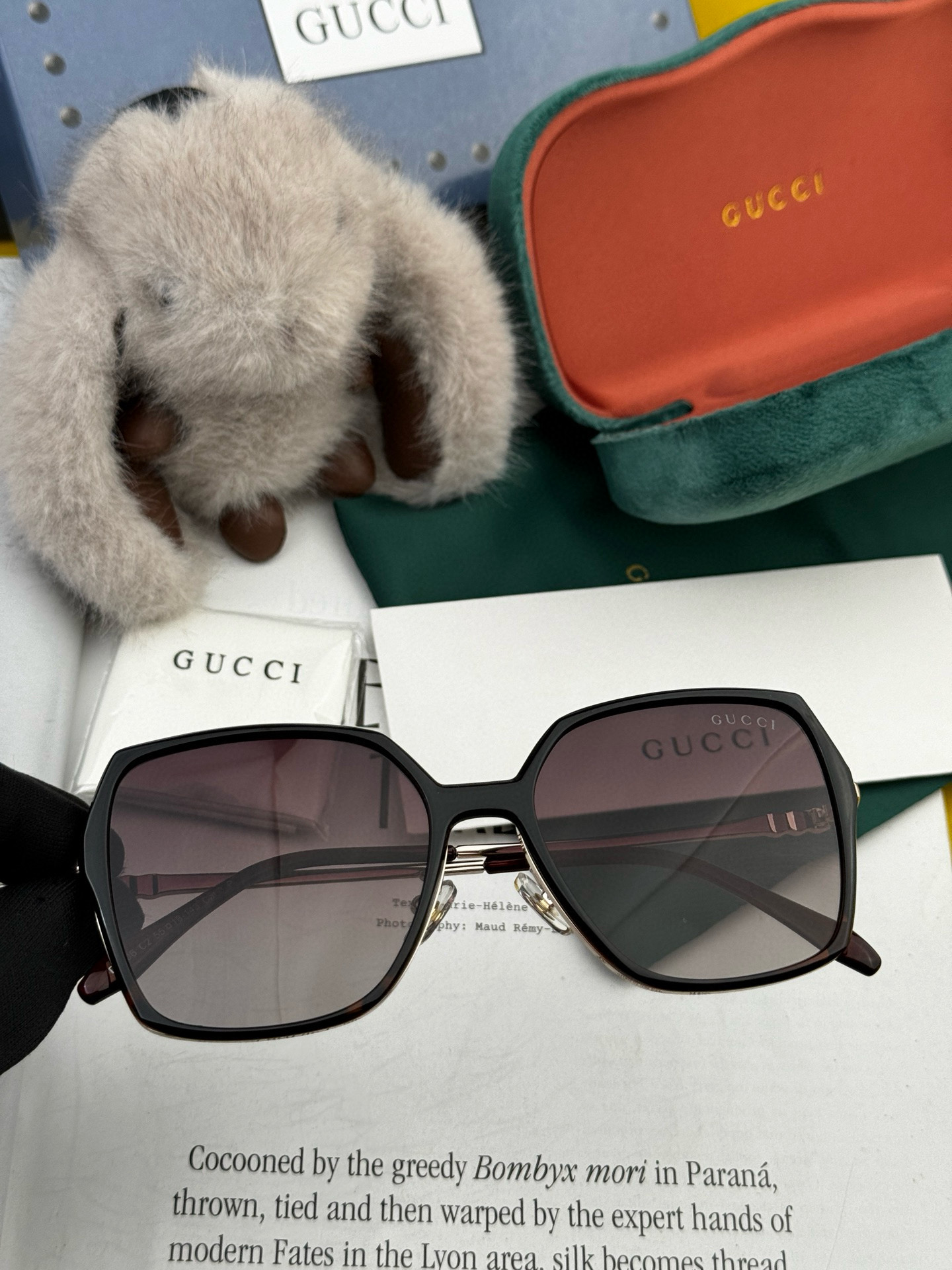  🔺 【GUCCI-偏光太阳镜】2025开春新款 潮流爆款 时尚圆框偏光太阳镜 高品质 佩戴舒适 网红潮