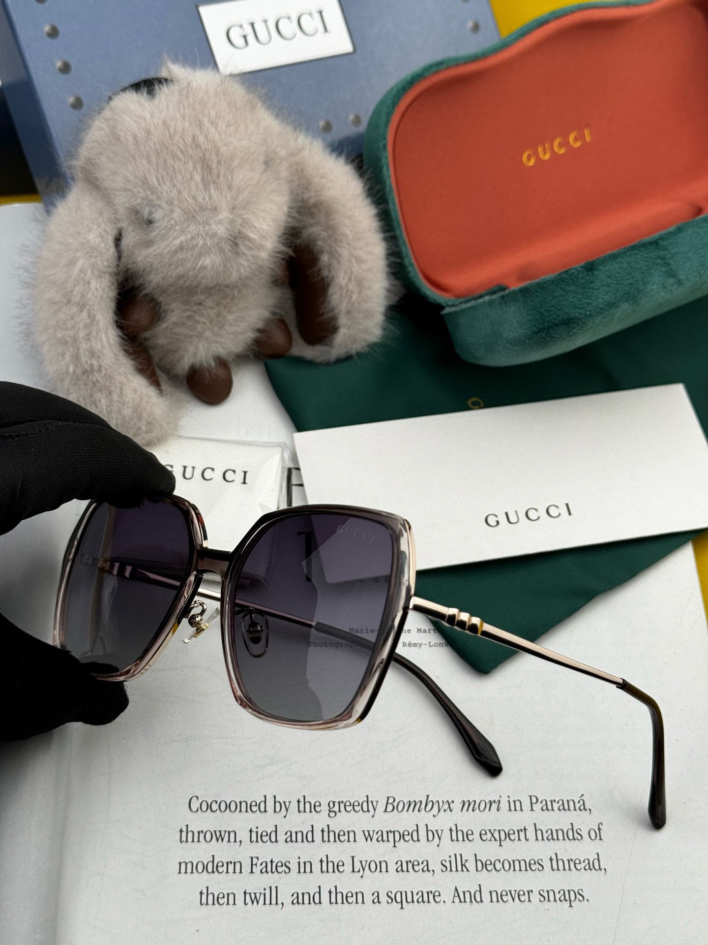  🔺 【GUCCI-偏光太阳镜】2025开春新款 潮流爆款 时尚圆框偏光太阳镜 高品质 佩戴舒适 网红潮