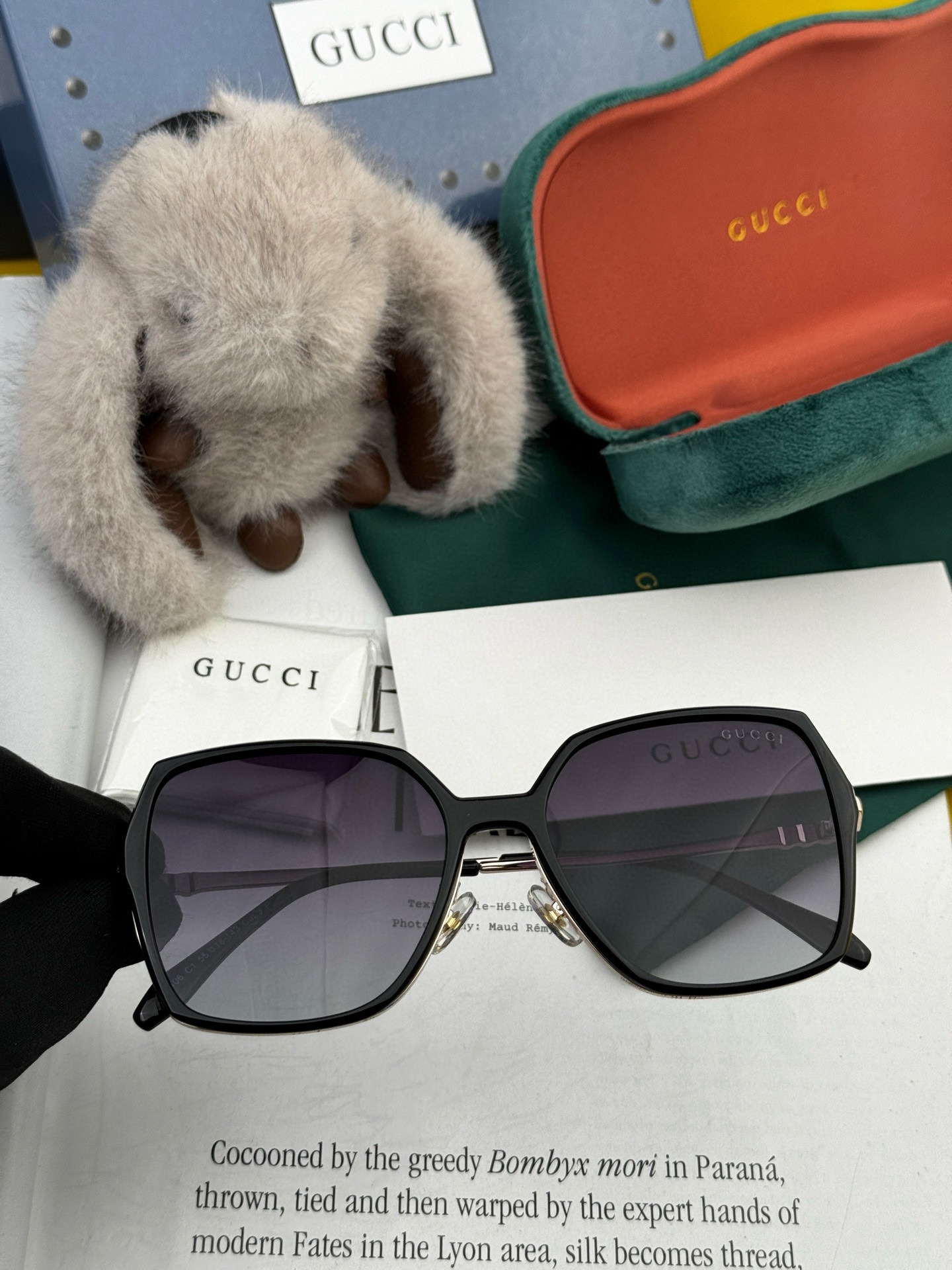  🔺 【GUCCI-偏光太阳镜】2025开春新款 潮流爆款 时尚圆框偏光太阳镜 高品质 佩戴舒适 网红潮