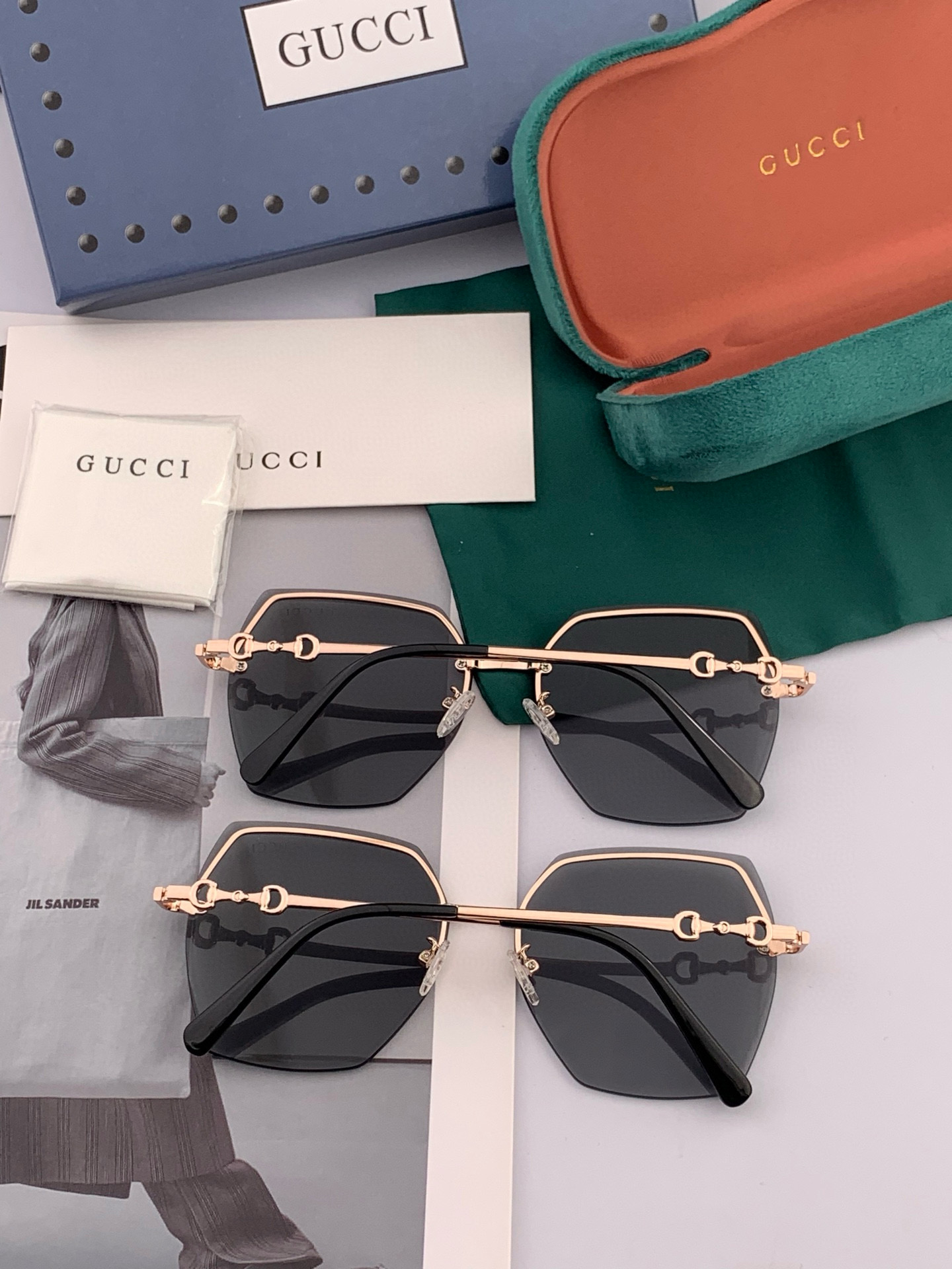  GUCCI-古驰意大利进口🇮🇹2025时尚潮流奢华装饰太阳眼镜 尼龙偏光高清太阳镜明星海报款 超高复杂