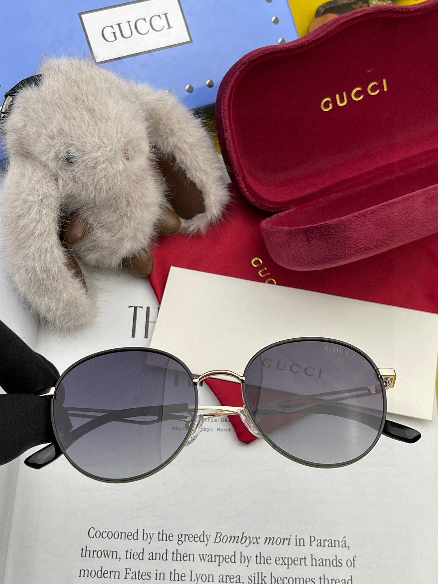  GUCCI 2025开春新款 最新款圆框太阳镜 各路网红纷纷带起气场满分‼️ 俏皮甜美.上脸效果更佳.