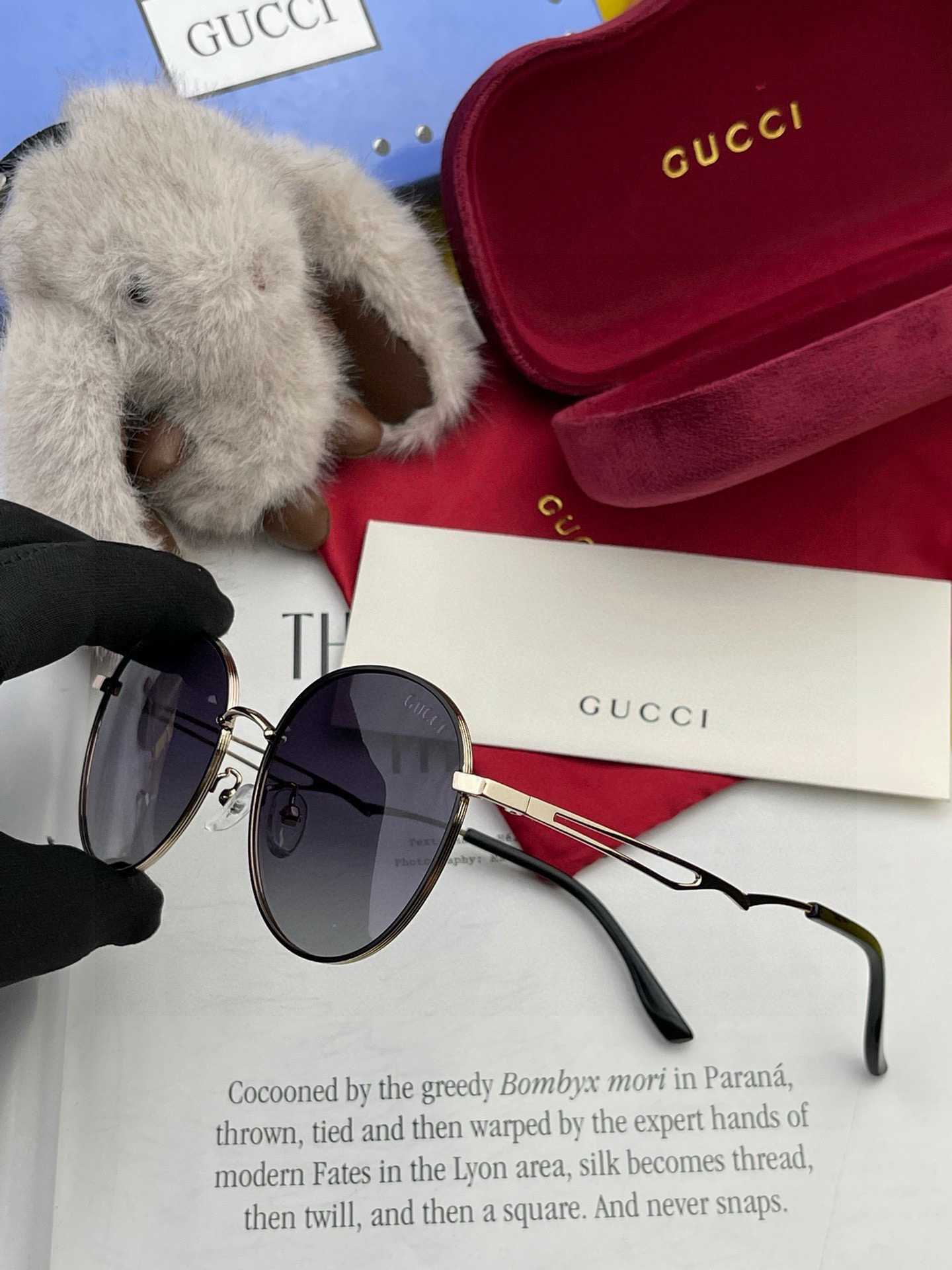  GUCCI 2025开春新款 最新款圆框太阳镜 各路网红纷纷带起气场满分‼️ 俏皮甜美.上脸效果更佳.