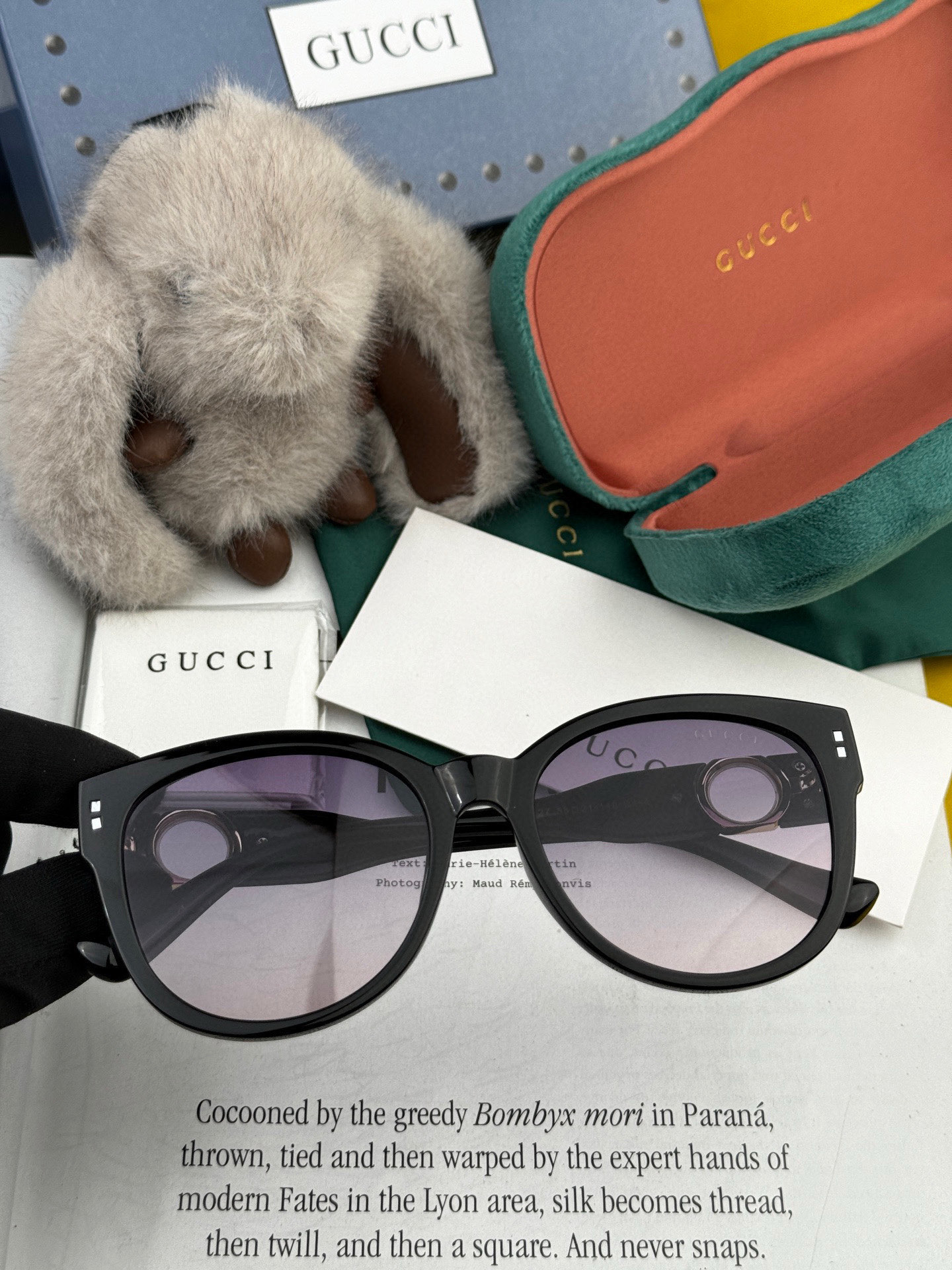🔺 【GUCCI】2025开春新款 潮流爆款 时尚圆框偏光太阳镜 高品质 佩戴舒适 网红潮款墨镜 女士高
