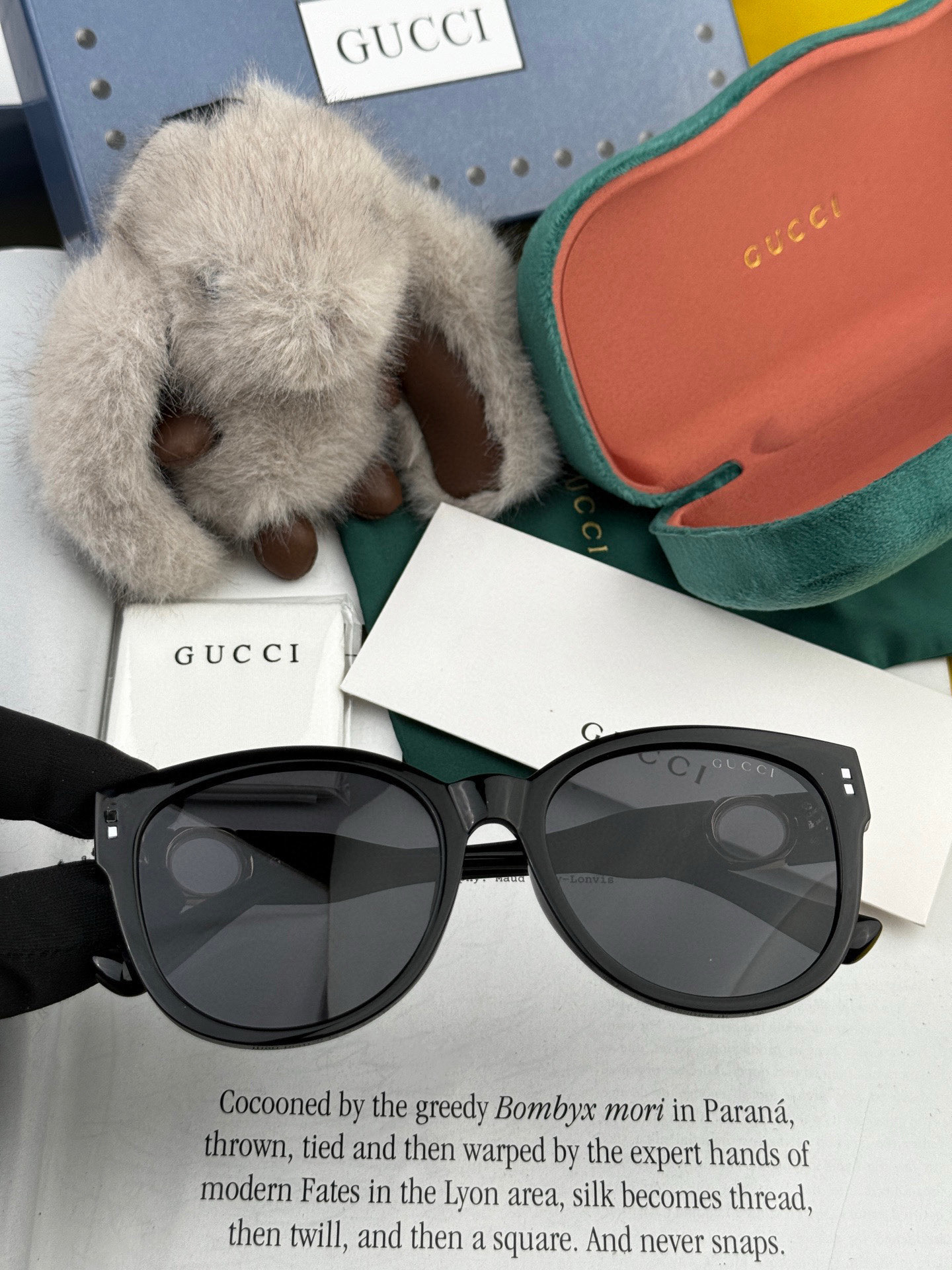 🔺 【GUCCI】2025开春新款 潮流爆款 时尚圆框偏光太阳镜 高品质 佩戴舒适 网红潮款墨镜 女士高
