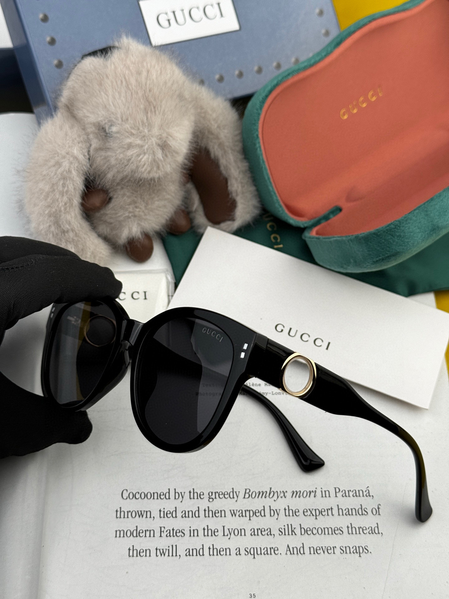 🔺 【GUCCI】2025开春新款 潮流爆款 时尚圆框偏光太阳镜 高品质 佩戴舒适 网红潮款墨镜 女士高
