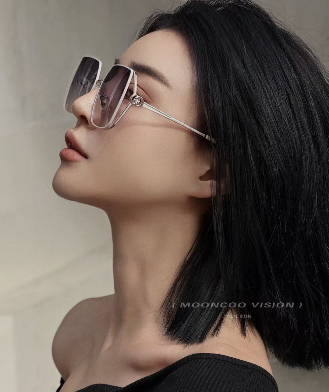 🔺 【GUCCI】2025开春新款 潮流爆款 时尚方框偏光太阳镜 高品质 佩戴舒适 网红潮款墨镜 女士