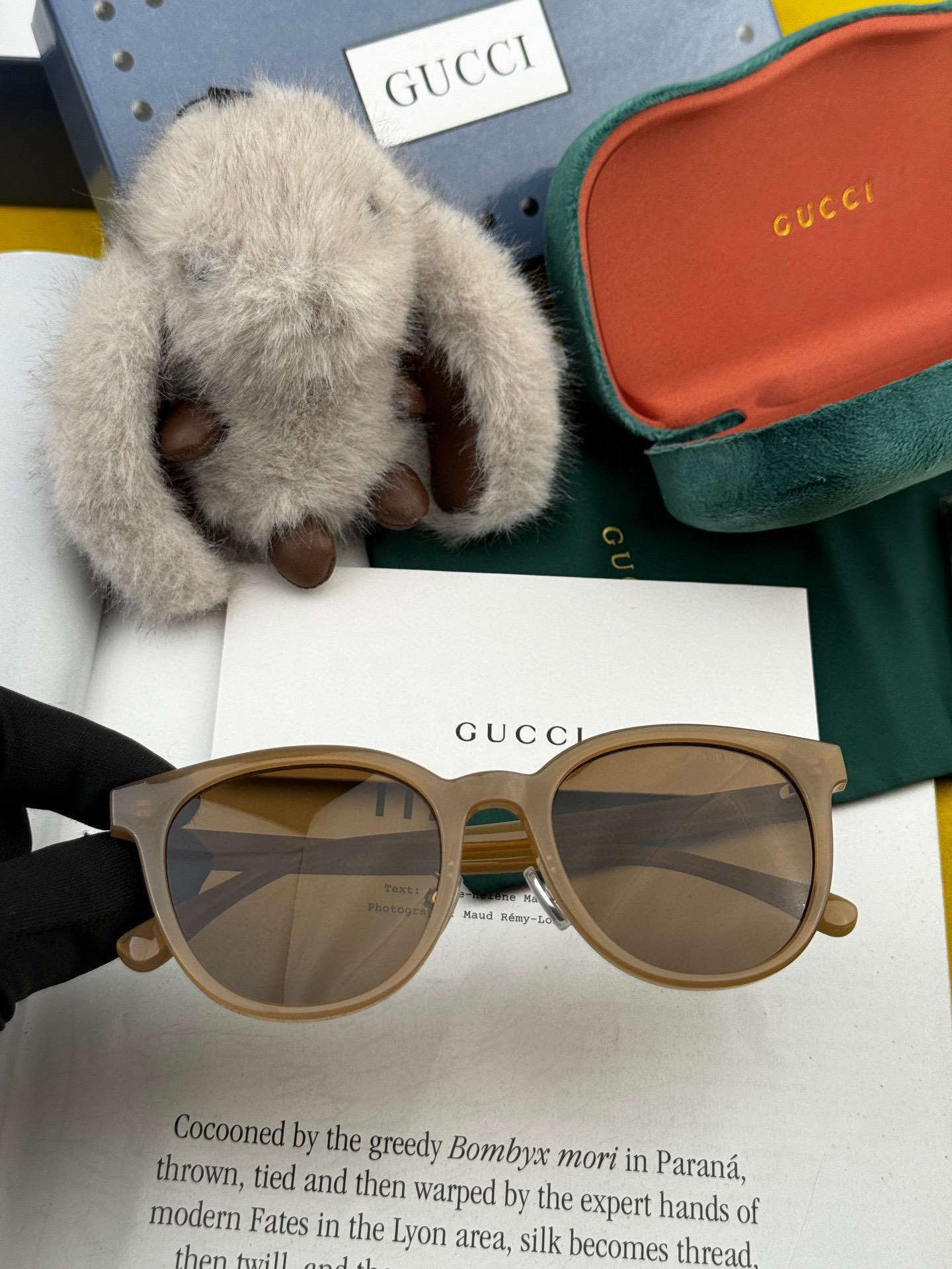  🔺 【GUCCI-偏光太阳镜】2025开春新款 潮流爆款 时尚圆框偏光太阳镜 高品质 佩戴舒适 网红潮