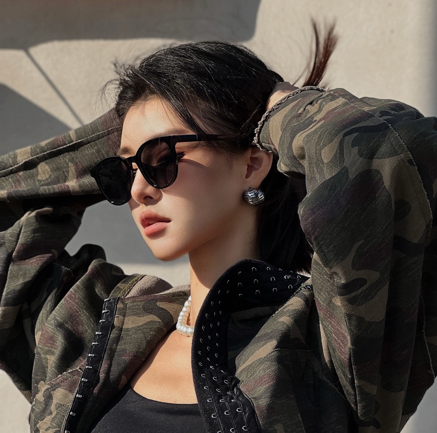  🔺 【GUCCI-偏光太阳镜】2025开春新款 潮流爆款 时尚圆框偏光太阳镜 高品质 佩戴舒适 网红潮