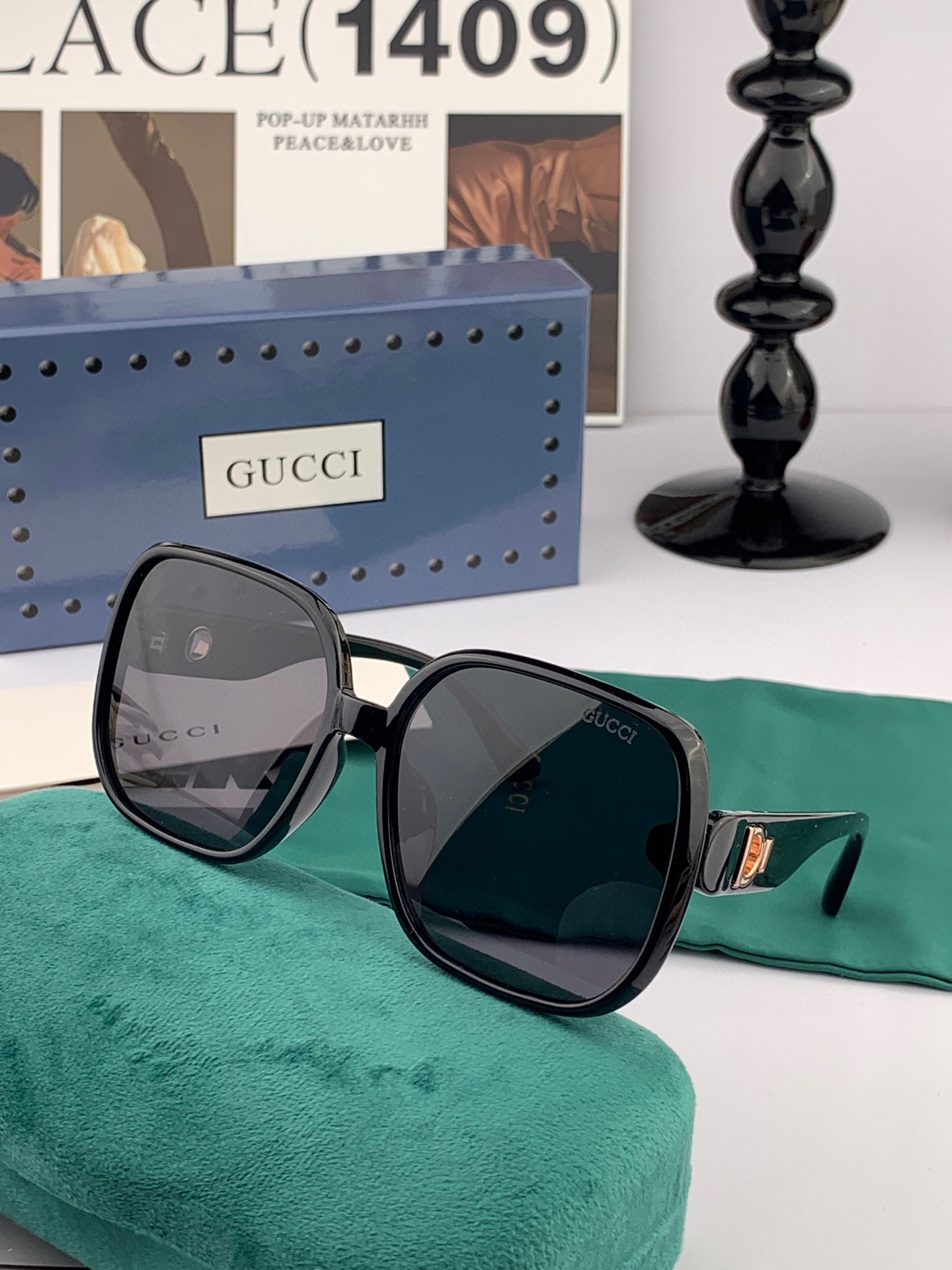  🔺GUCCI🔻古驰 GG圆框太阳镜 完美品质 🎓独特设计  适合各种脸型 亮相时装周 超时尚百搭 实物