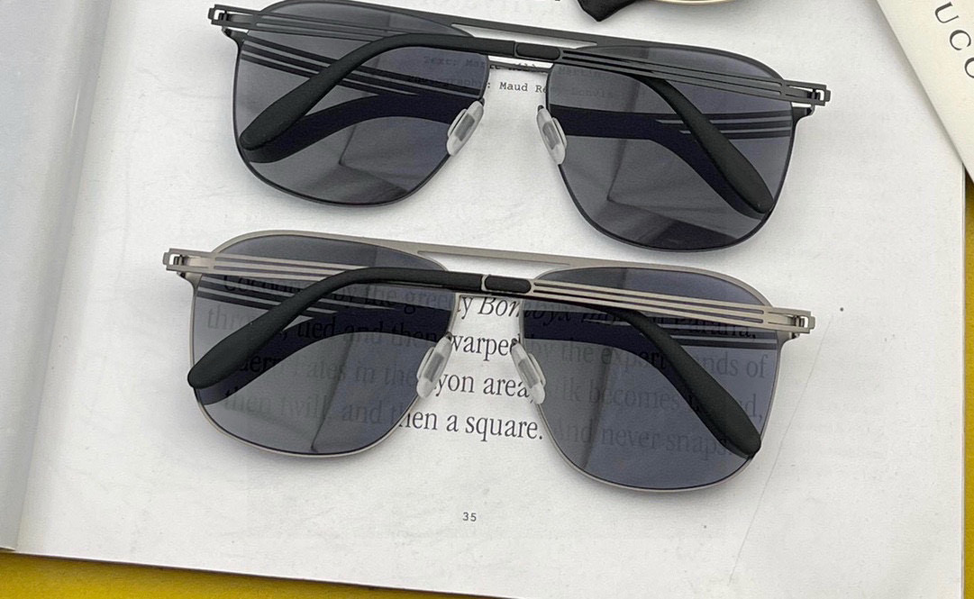 ♦️ GUCCI 2025新款男女情侣款太阳镜iP电镀永不褪色 超轻超有弹性整幅眼镜无螺丝重要的是压不坏
