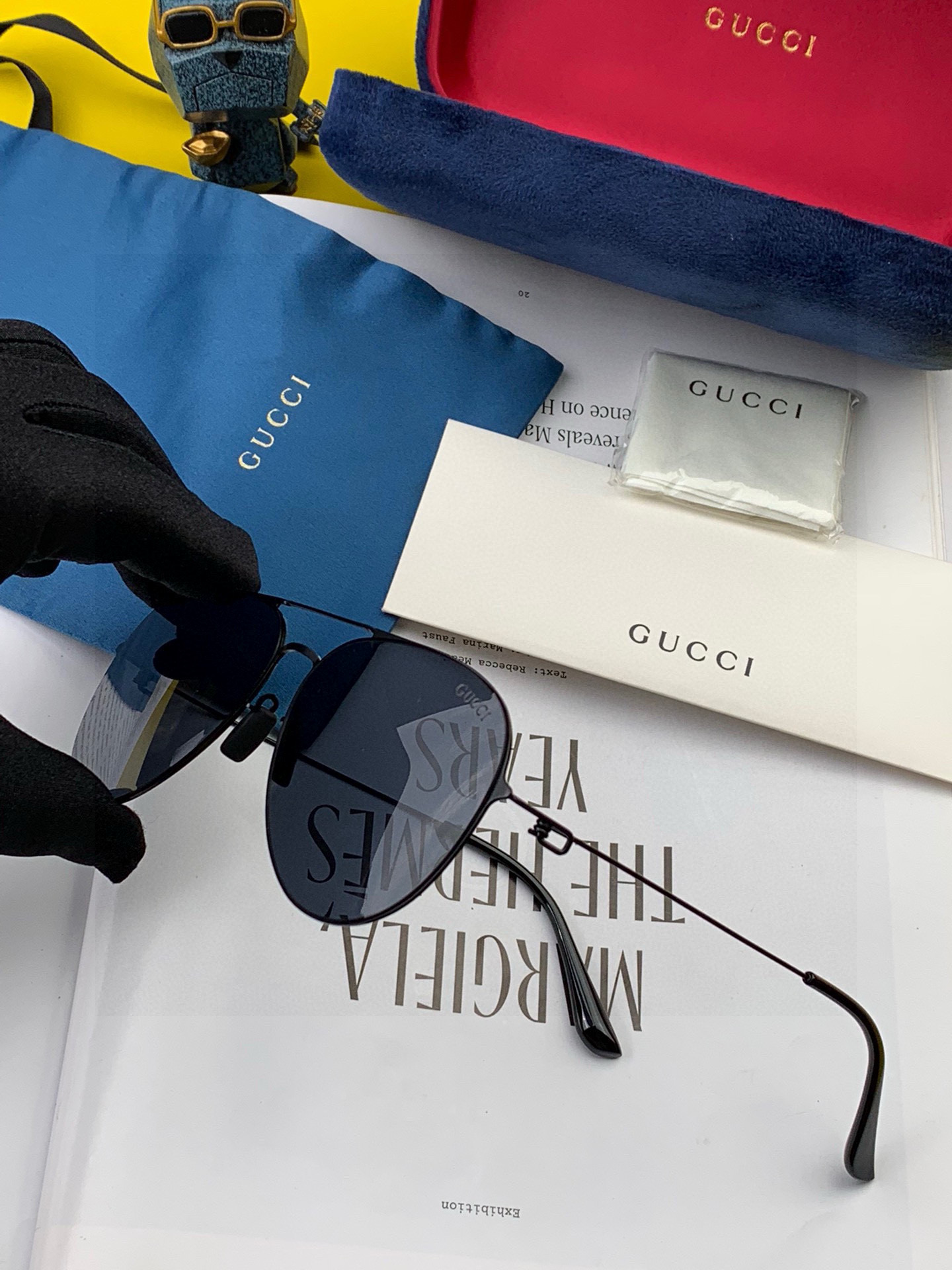      GUCCI-2025新款男情女侣款太阳iP电镀不永褪色 卖点：超轻有超弹性整幅眼镜无丝螺重要的