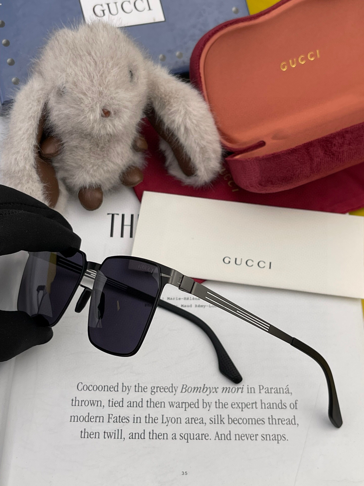   ♦️GUCCI 2025新款男女情侣款太阳镜多边形墨镜i 🉐️电镀永不褪色 超轻超有弹性整幅眼镜无螺