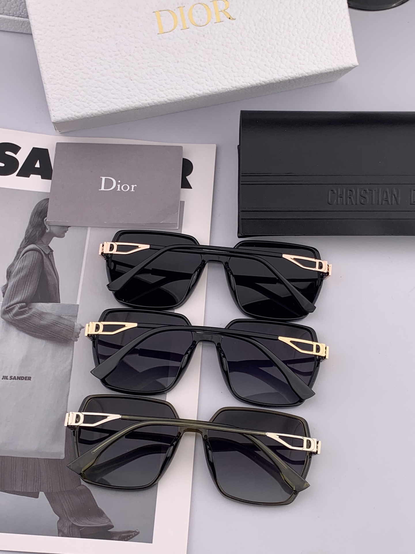  🔺 【DIOR-迪奥】2025开春新款 潮流爆款 时尚方框偏光太阳镜 高品质 佩戴舒适 网红潮款墨镜 