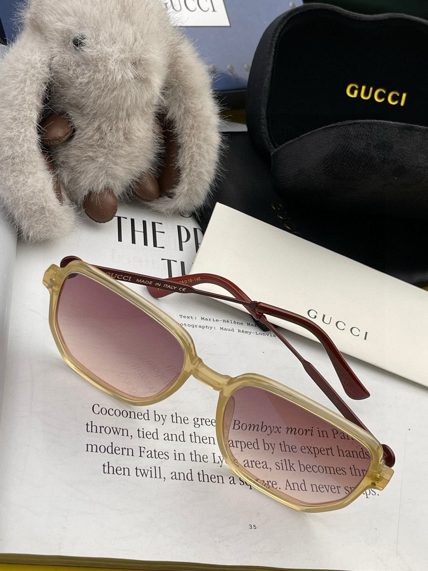   GUCCI 2025开春新款 最新款方框太阳镜 各路网红纷纷带起气场满分‼️ 俏皮甜美.上脸效果更佳