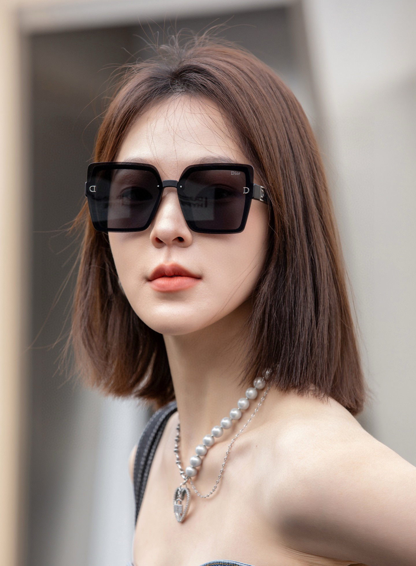  🔺 【DIOR-迪奥】2025开春新款 潮流爆款 时尚方框偏光太阳镜 高品质 佩戴舒适 网红潮款墨镜 