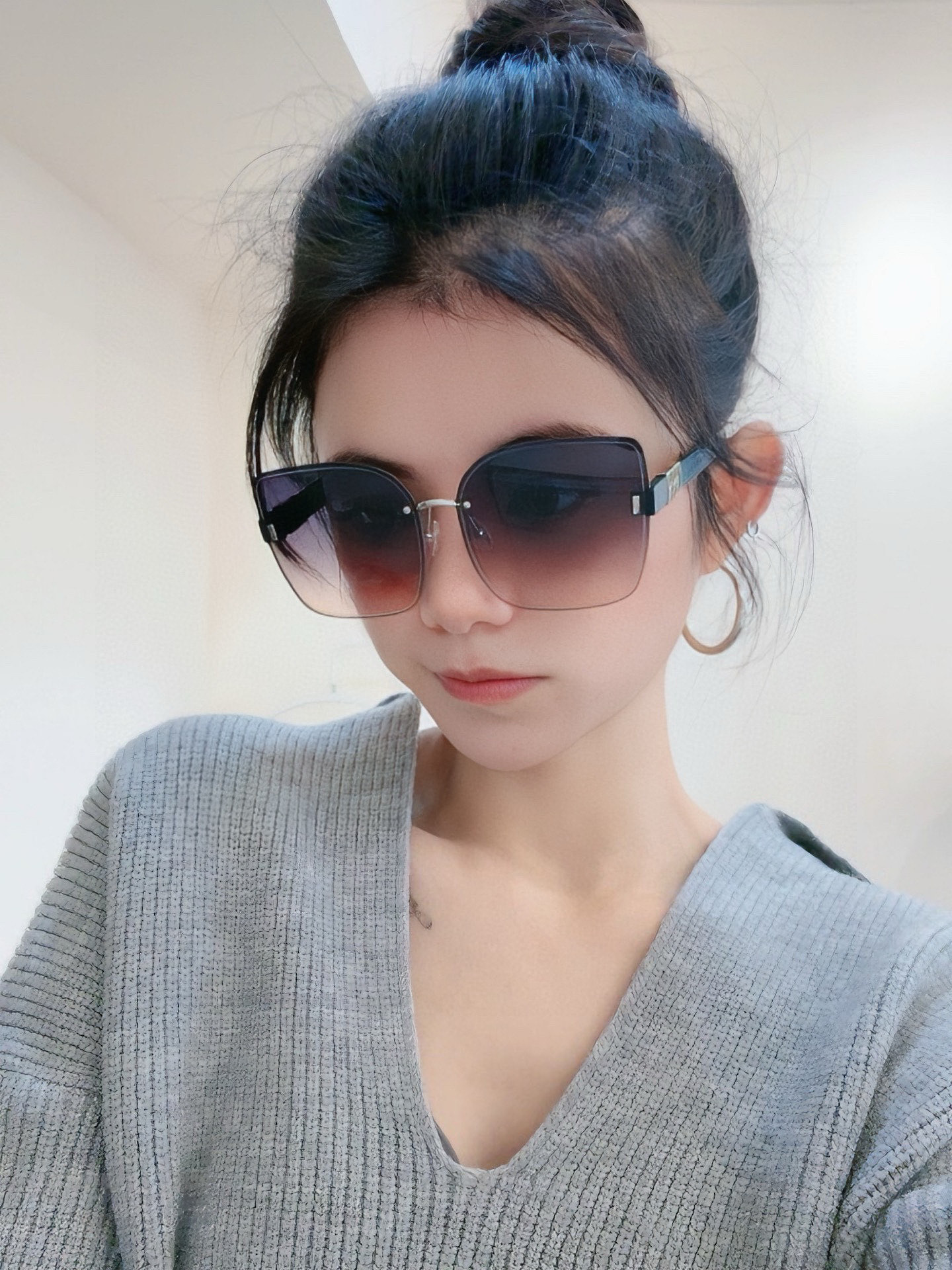 🔺 【DIOR-迪奥】2025开春新款 潮流爆款 时尚方框太阳镜 高品质 佩戴舒适 网红潮款墨镜 女士高