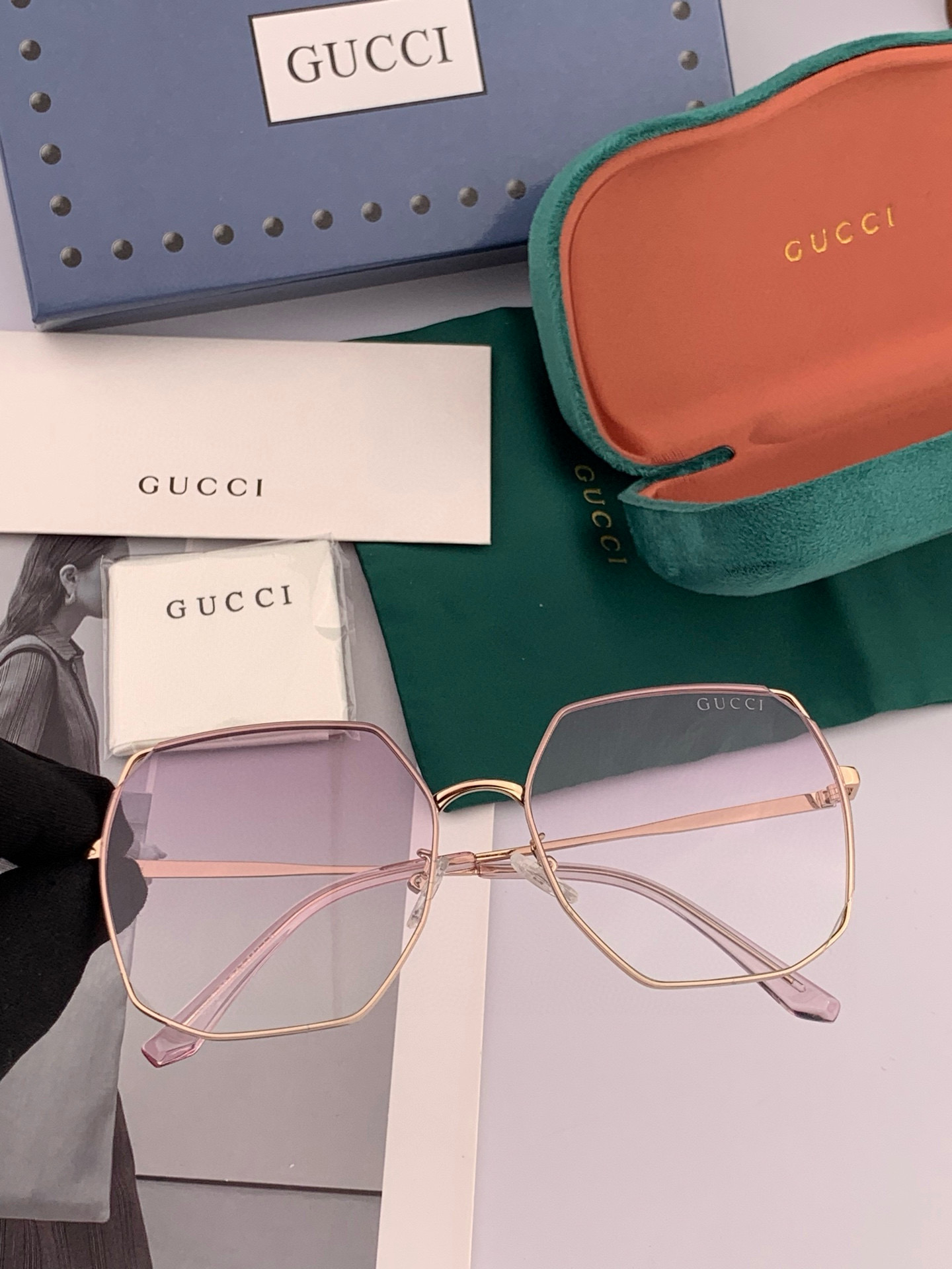   GUCCI-古驰意大利进口🇮🇹2025时尚潮流奢华装饰太阳眼镜 尼龙高清太阳镜明星海报款 超高复杂工
