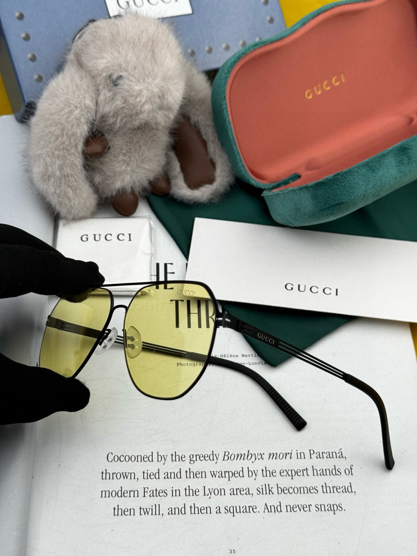 ♦️ GUCCI 2025新款男女情侣款太阳镜多边形墨镜iP电镀永不褪色 超轻超有弹性整幅眼镜无螺丝重要