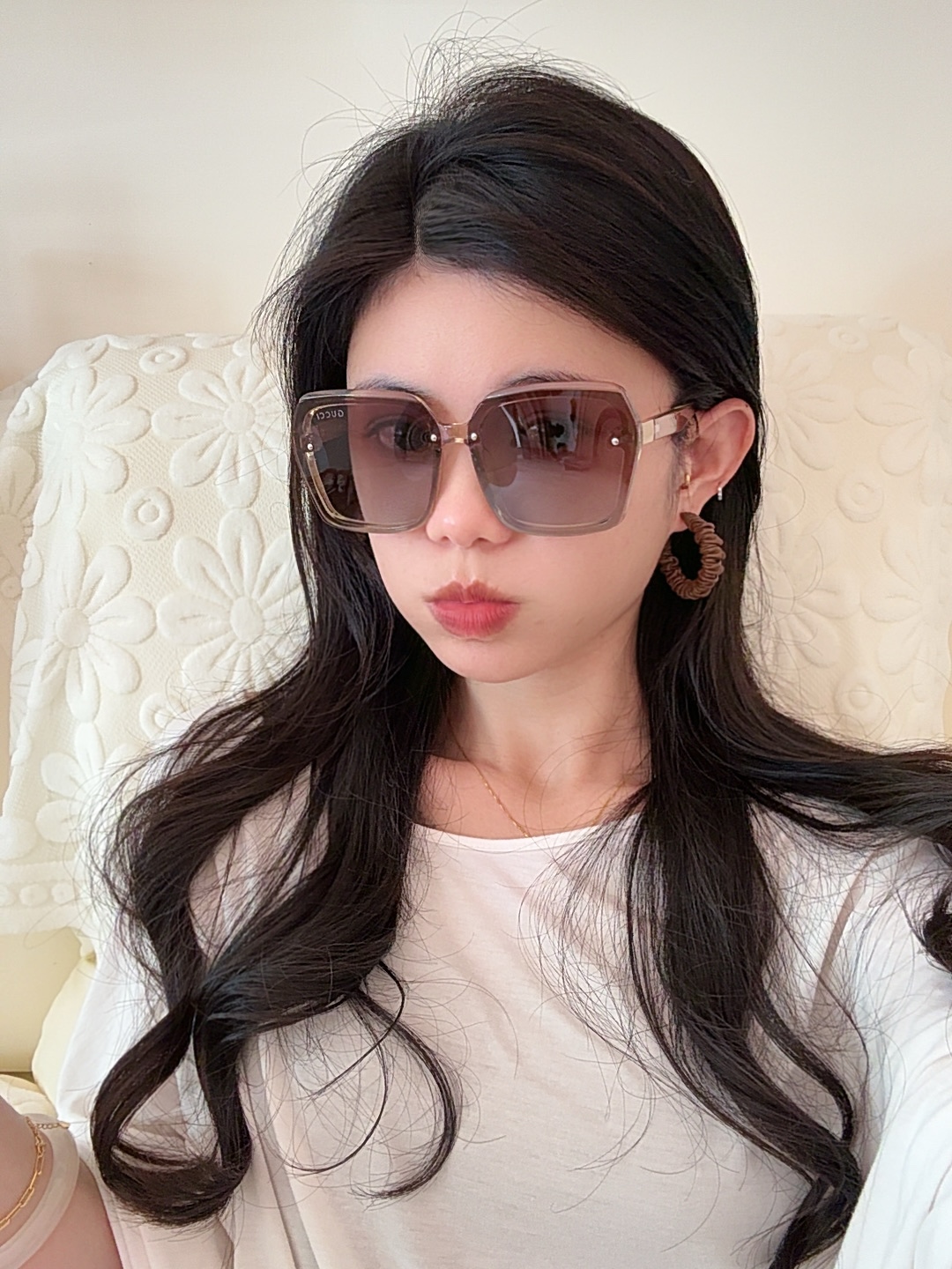   【TR偏光系列】GUCCI大框太阳镜墨镜  经典的方框设计，不挑脸型，无论搭配大衣还是连衣裙都非常显